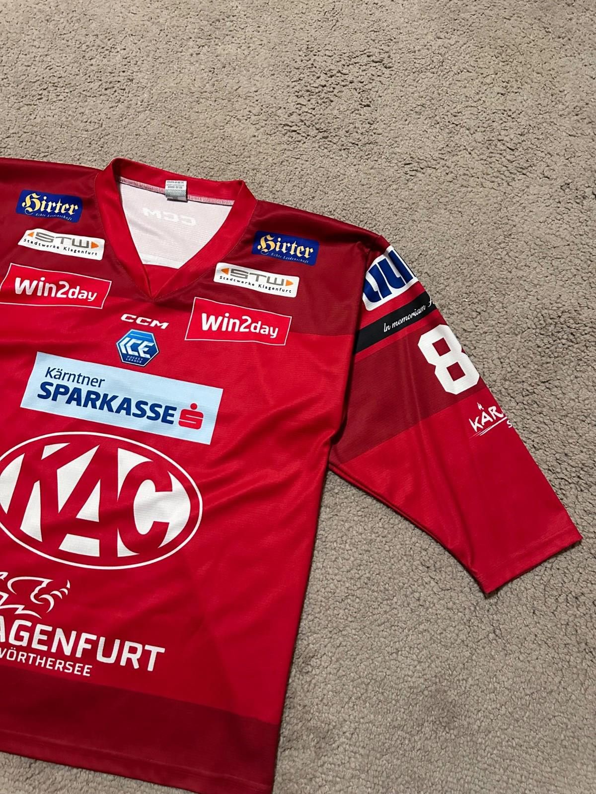 Ccm CCM KAC Klagenfurt 2022/23 Hockey Ice Jersey Sz M #80Rossi Size US M / EU 48-50 / 2 - 4 Thumbnail