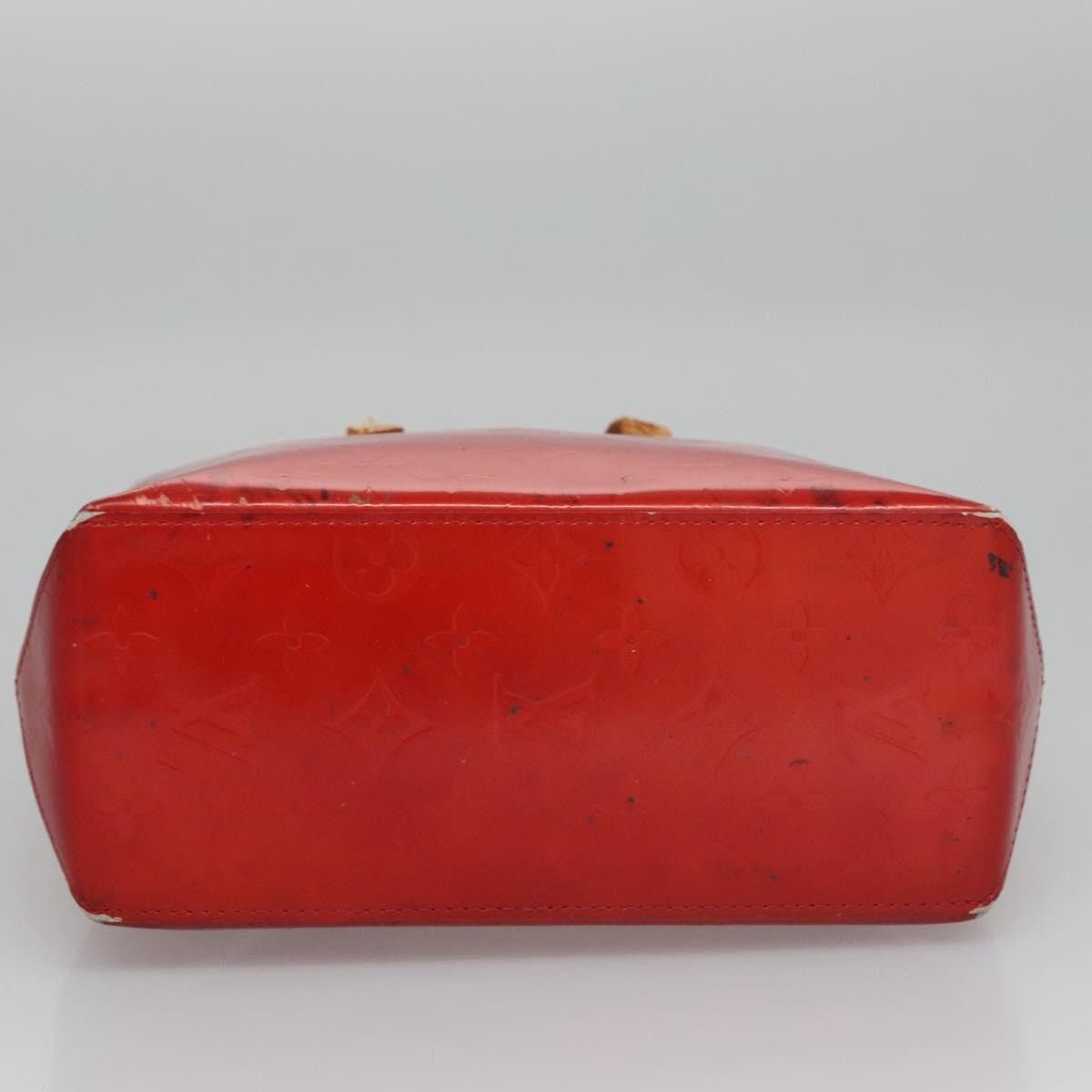 Louis Vuitton LOUIS VUITTON Monogram Vernis Reade PM Hand Bag Red Rouge Size ONE SIZE - 10 Thumbnail