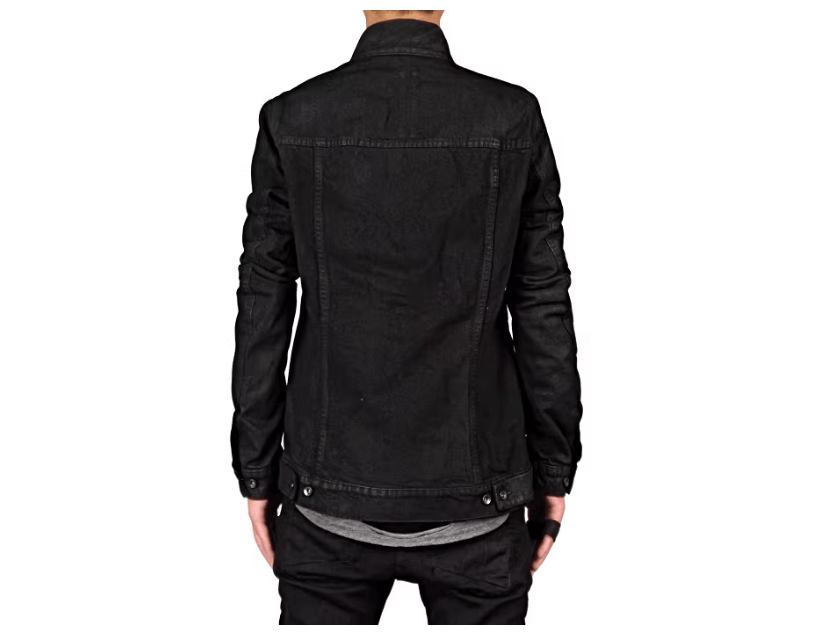 Rick Owens Rick Owens Black Waxed Selvedge Denim Jacket Size US M / EU 48-50 / 2 - 5 Thumbnail