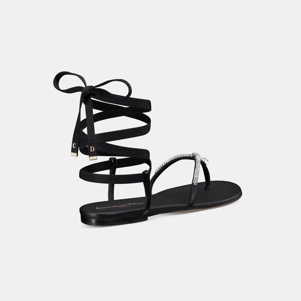 Dior o1bcso1str0225 Sunset Thong Sandal in Black Size US 6 / IT 36 - 3 Thumbnail