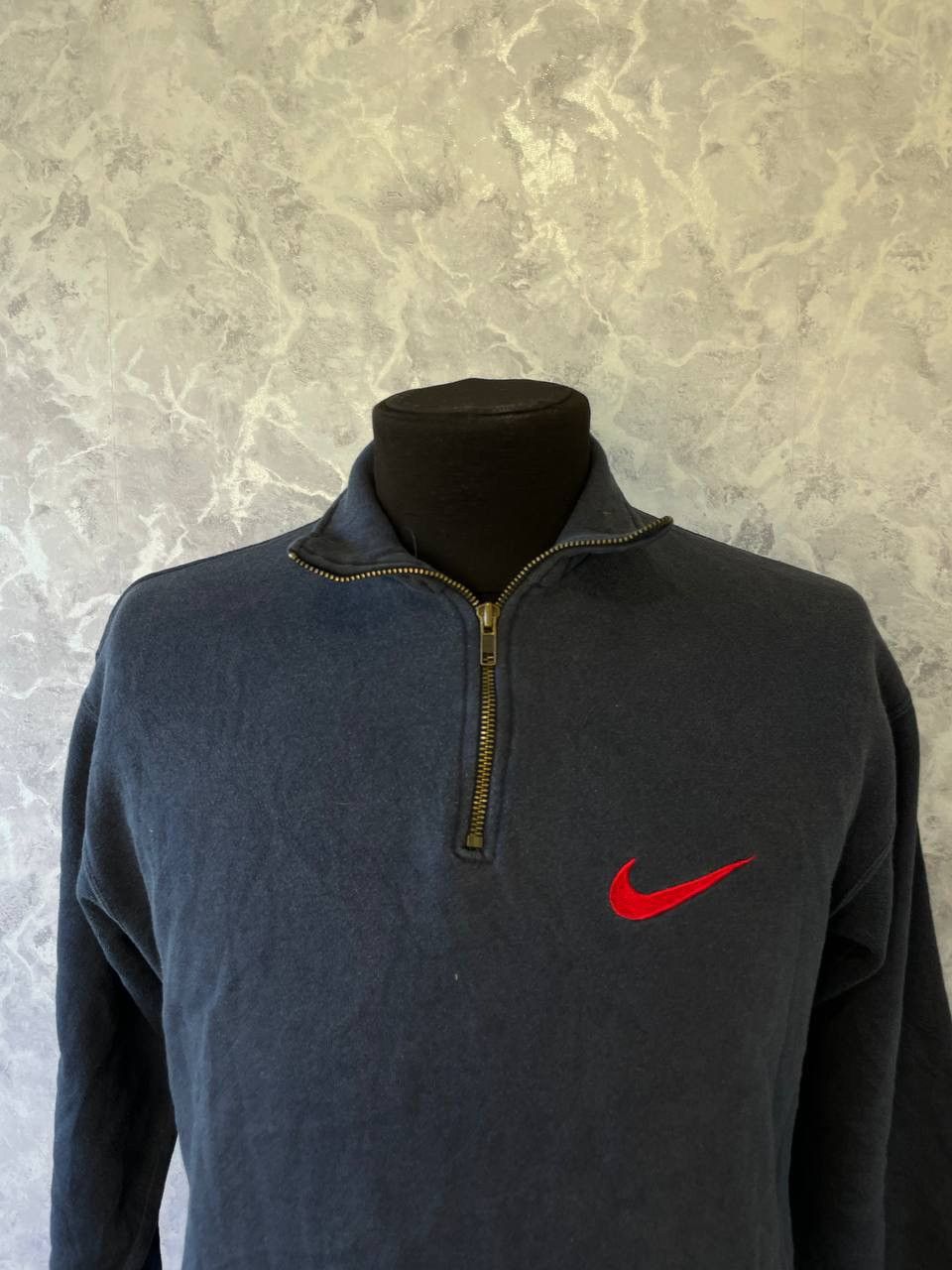 Nike × Vintage Vintage Nike Zip 1/4 sweatshirt logo rare size L Y2K Size US L / EU 52-54 / 3 - 2 Thumbnail