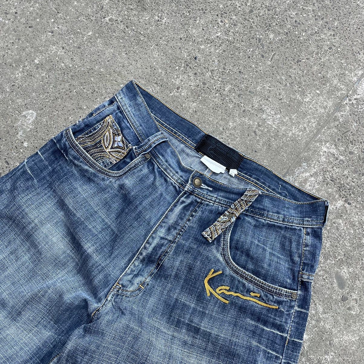 Karl Kani × Vintage Vintage 00s Karl Kani Baggy Denim Hip Hop Shorts Size US 32 / EU 48 - 8 Thumbnail