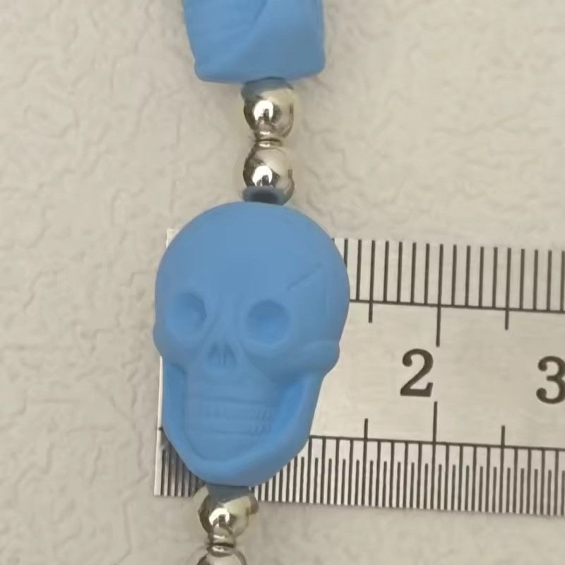 Japanese Brand Blue Acrylic Skull Pants Chain Size ONE SIZE - 5 Thumbnail