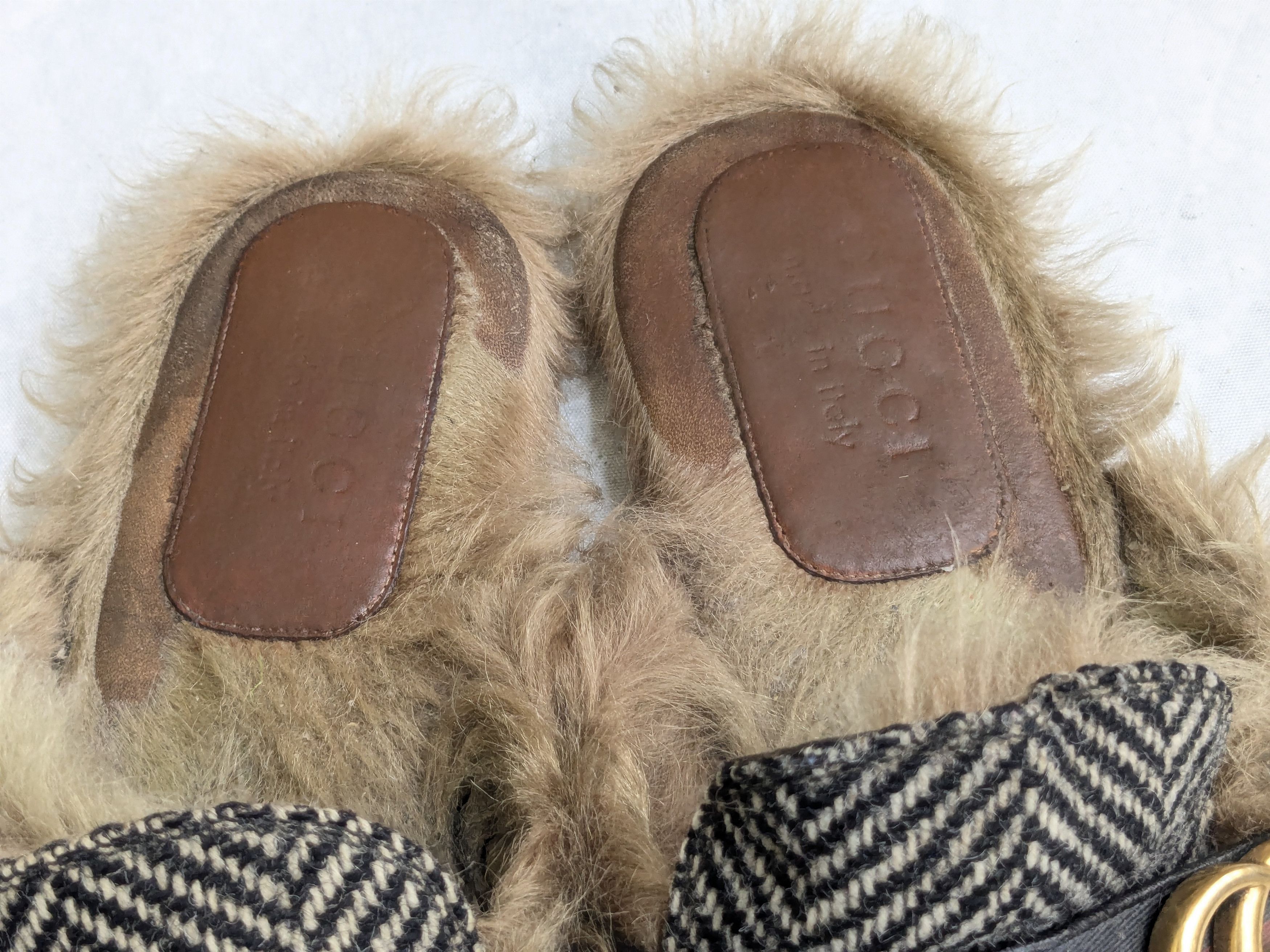 Gucci Gucci Princetown Horsebit Loafers 9 Herringbone Fur Size US 9 / EU 42 - 3 Thumbnail