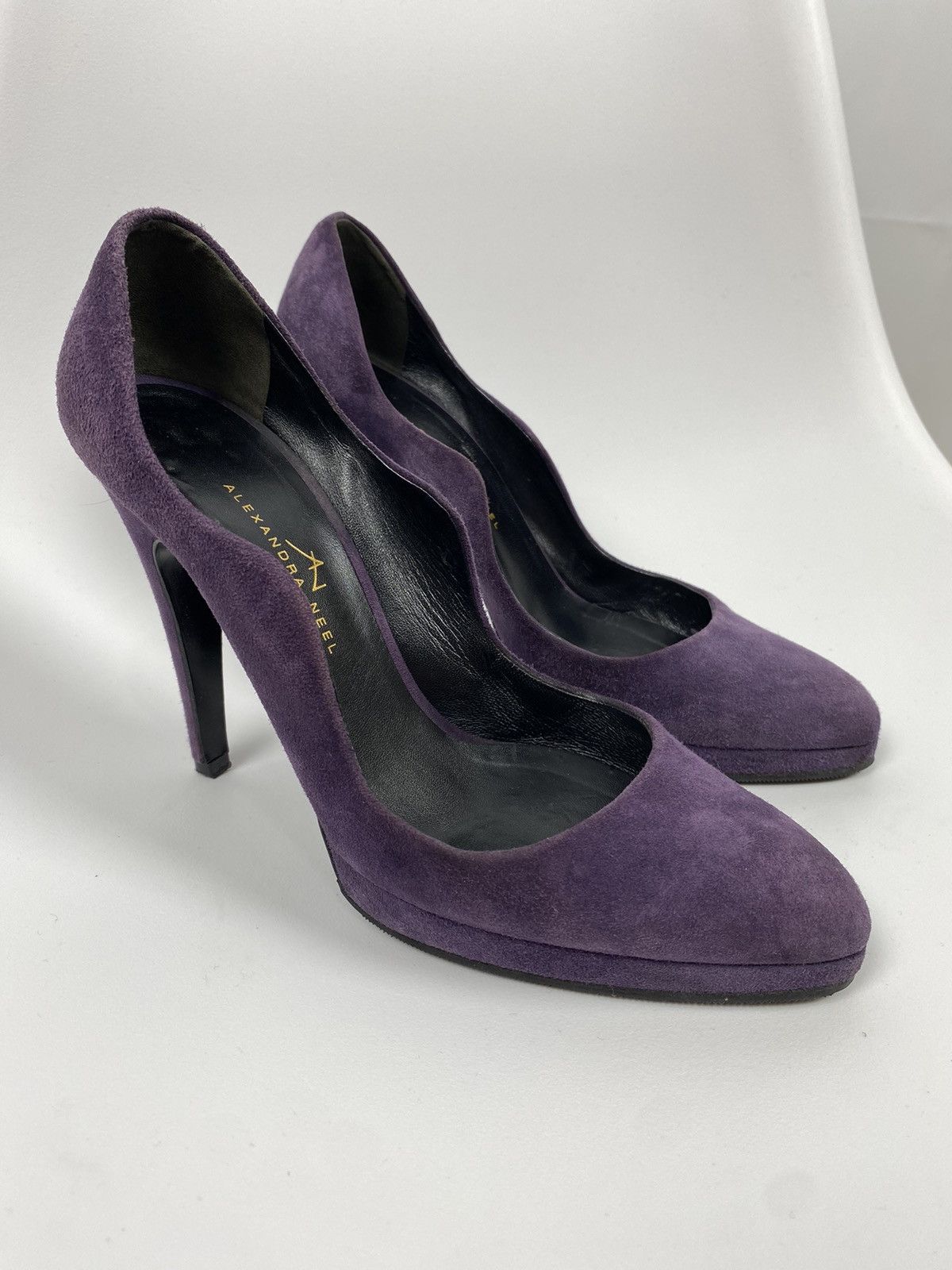 Designer Alexandra Neel Suede Heels size 38 Size US 8 / IT 38 - 1 Thumbnail