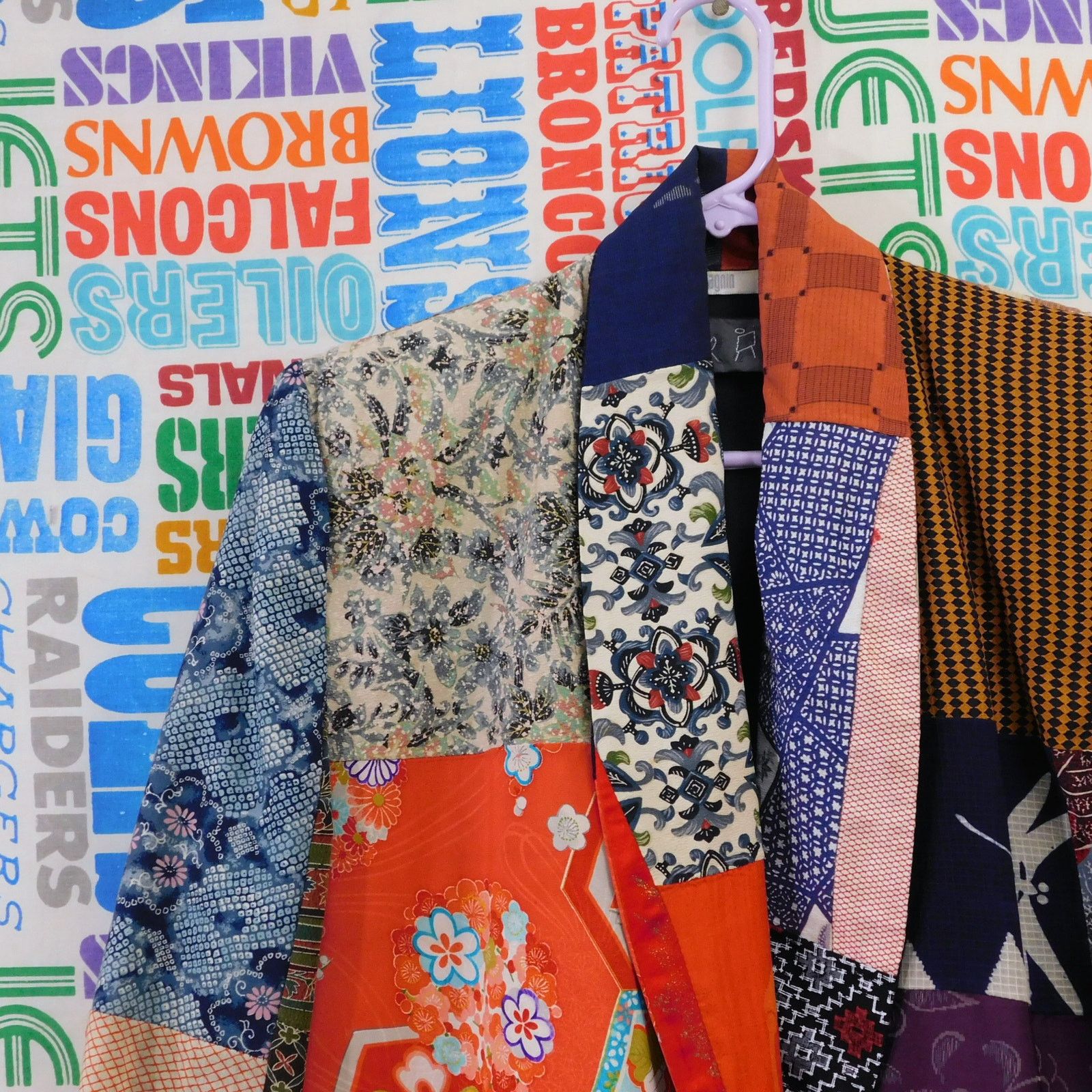 Other Vintage Claudia Grau Patchwork Blazer Jacket Size 4P 80s Size S / US 4 / IT 40 - 8 Thumbnail