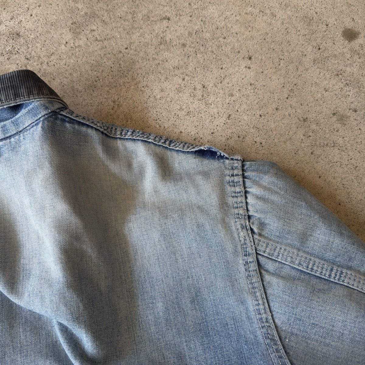 Vintage Sears Thrashed Faded Distressed Chore Coat ERD Grunge RRL Size US L / EU 52-54 / 3 - 19 Thumbnail