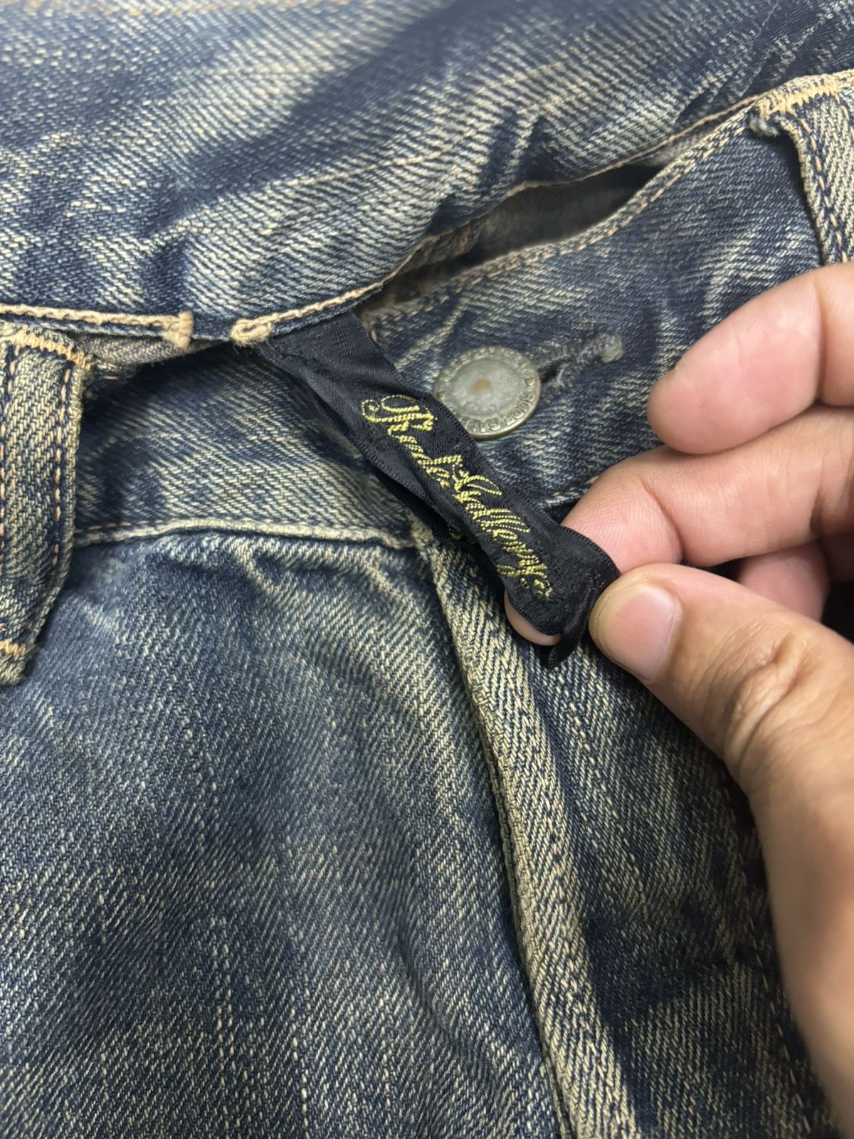 RUDE GALLERY VINTAGE RUDE GALLERY RUSTY DISTRESS ROCKSTAR DENIM JEANS Size US 30 / EU 46 - 11 Thumbnail