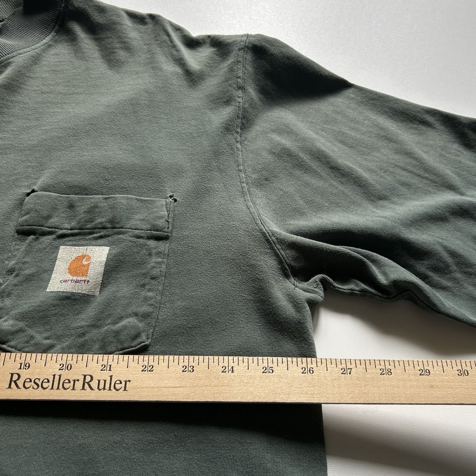 Carhartt Vintage 90s Carhartt Pocket T Shirt Longsleeve Mock Neck XXL Size US XXL / EU 58 / 5 - 8 Thumbnail
