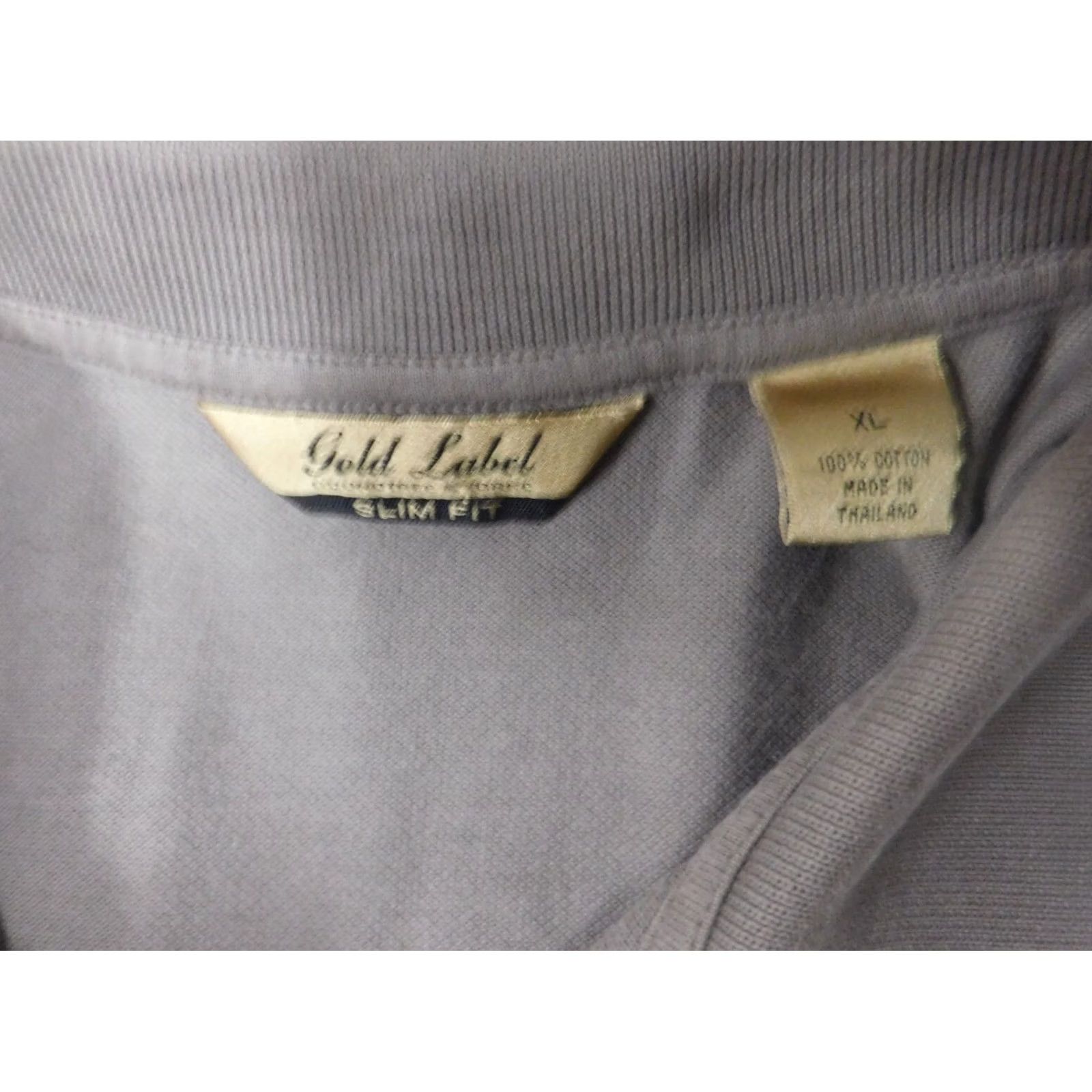 Roundtree & Yorke Roundtree & Yorke Polo Shirt XL Brown Slim Fit Button Collar Knit Cotton Size US XL / EU 56 / 4 - 6 Thumbnail
