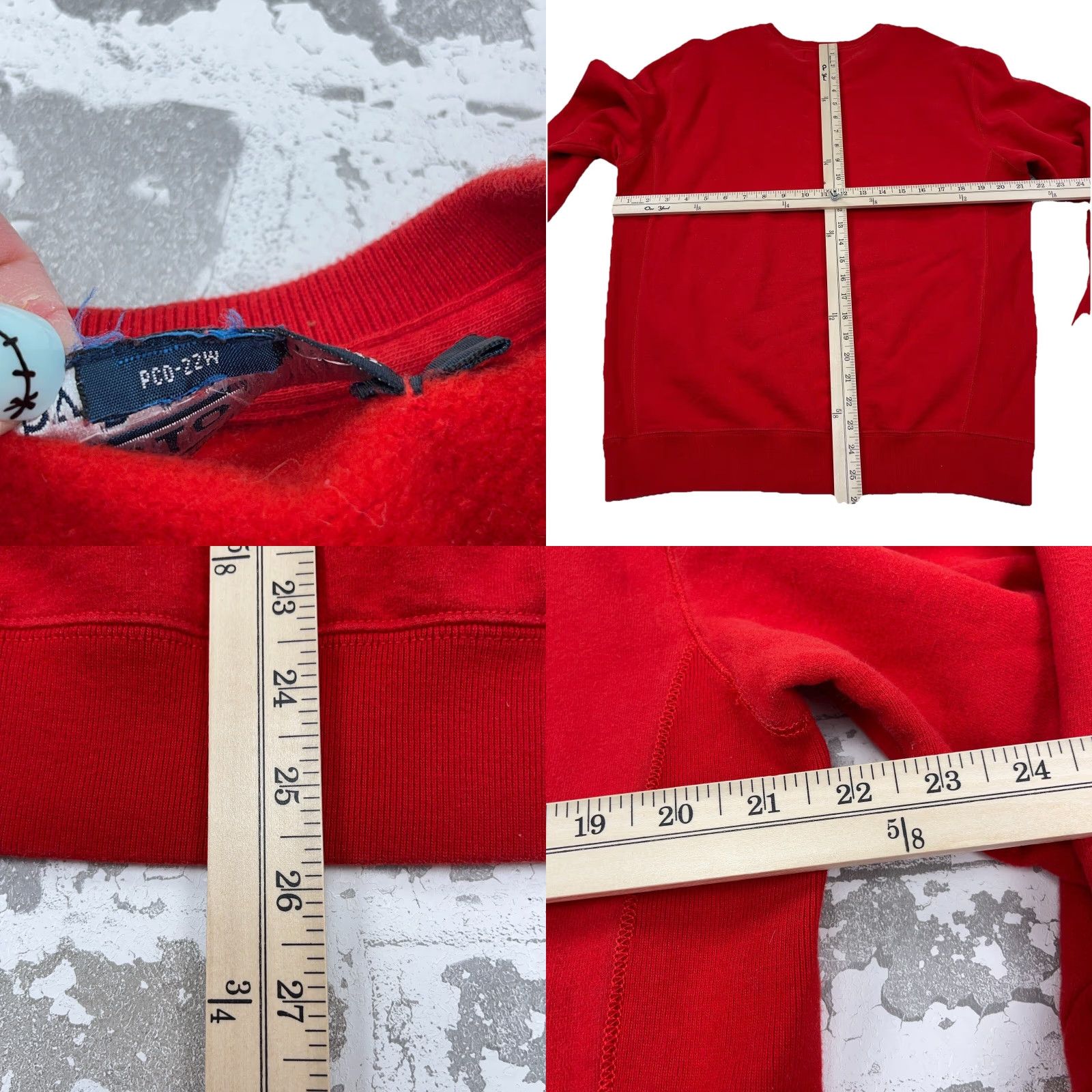 Polo Ralph Lauren Polo Ralph Lauren Sweatshirt Crew Neck Mens M Red Blue Pony Logo Embroidered Classic All Seasons Heavyweight Size US M / EU 48-50 / 2 - 8 Thumbnail