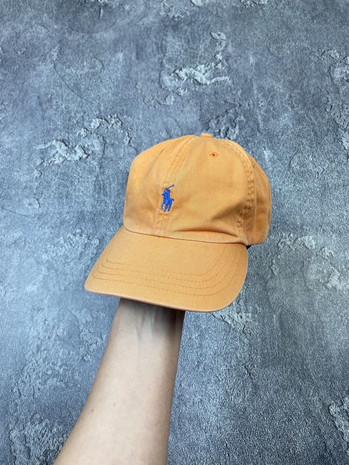 Polo Ralph Lauren Vintage 00s Polo Ralph Lauren Orange Sunfaded Cap Casual Size ONE SIZE - 2 Thumbnail