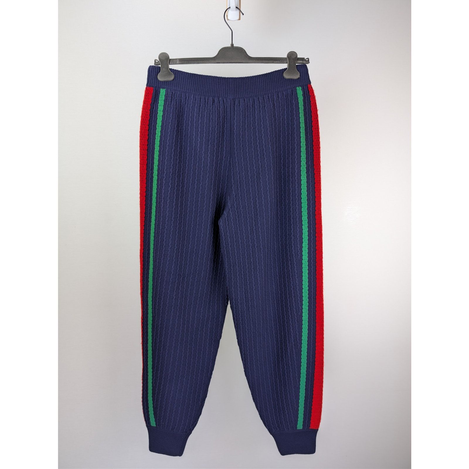 Gucci o1rshd1 Sweatpants Knitwear Pants With Web in Navy Blue Size US 32 / EU 48 - 12 Thumbnail
