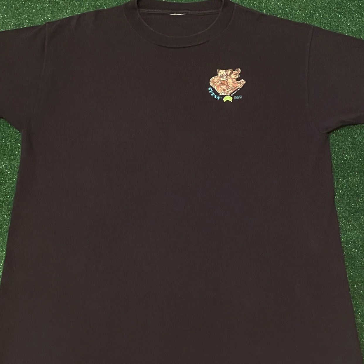 Guess VINTAGE Guess Down Under Koala Bear Nature VTG 1989 Shirt Mens XL Black 90s Animals Hip Hop Nature Mens Size US XL / EU 56 / 4 - 2 Thumbnail