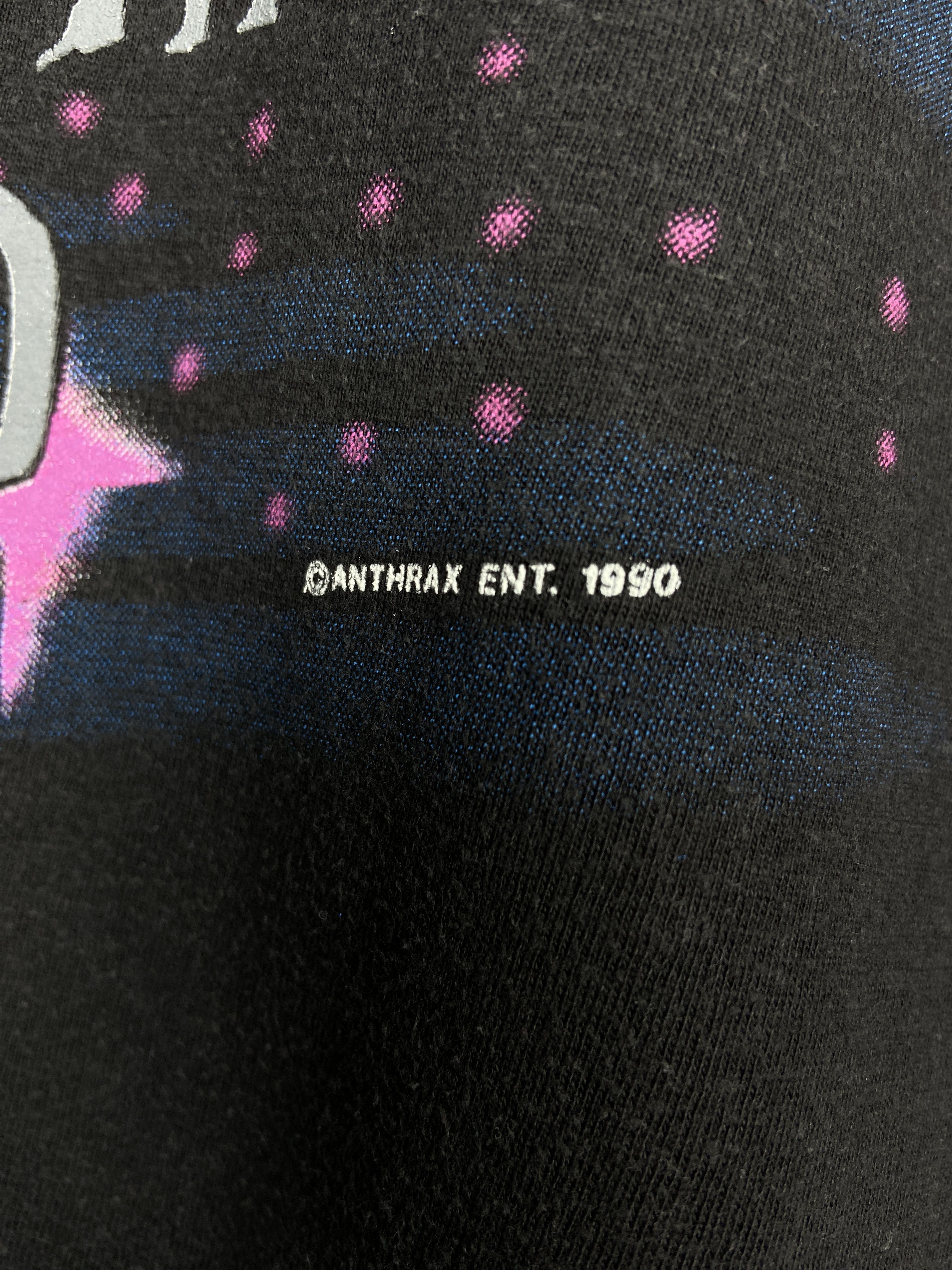 Band Tees 90s Vintage Anthrax Persistence Of Time Tour Graphic T Shirt Size US M / EU 48-50 / 2 - 7 Thumbnail