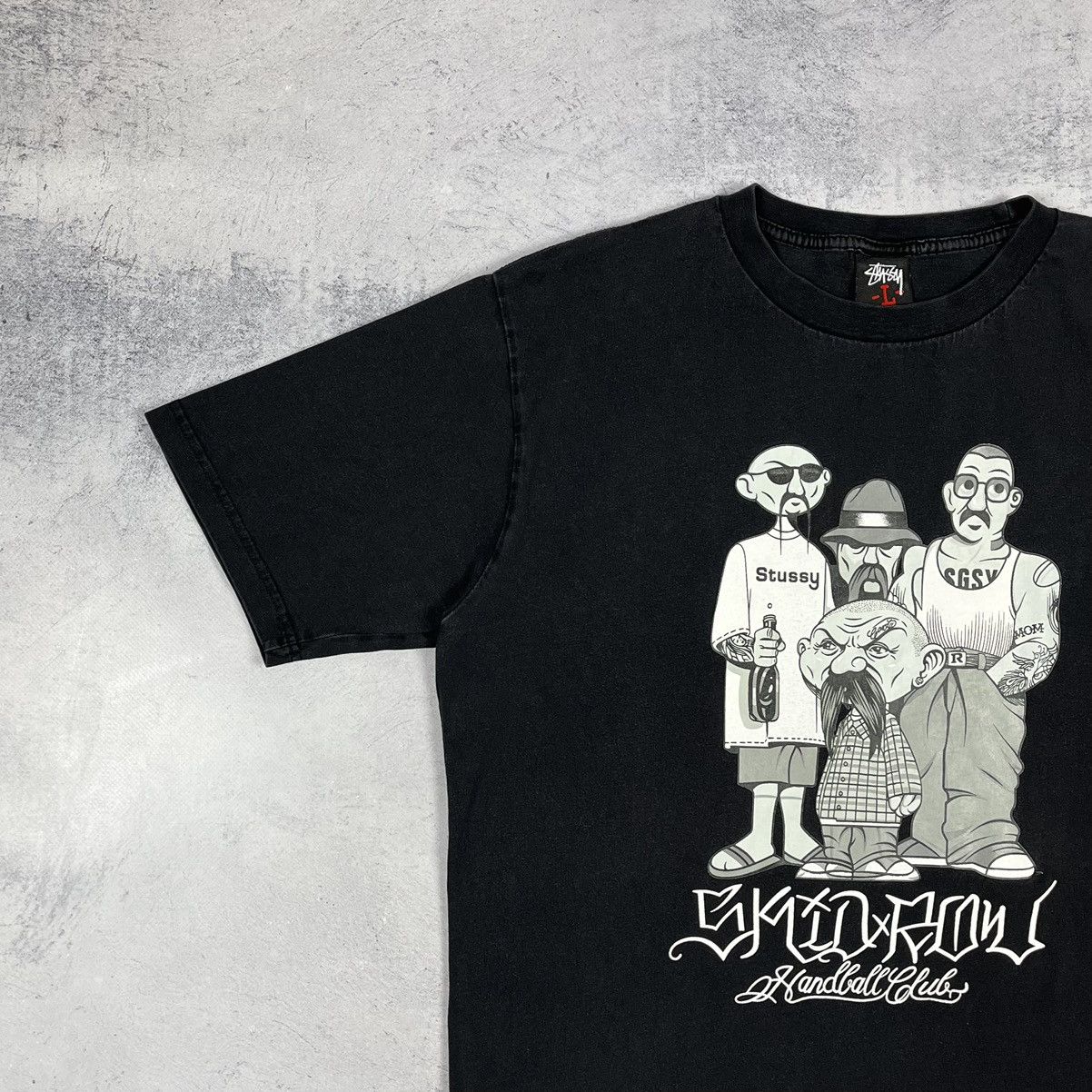 Stussy Vintage Stussy x Mr. Cartoon Custonase Tattoo T Shirt 2000’s Size US L / EU 52-54 / 3 - 5 Thumbnail