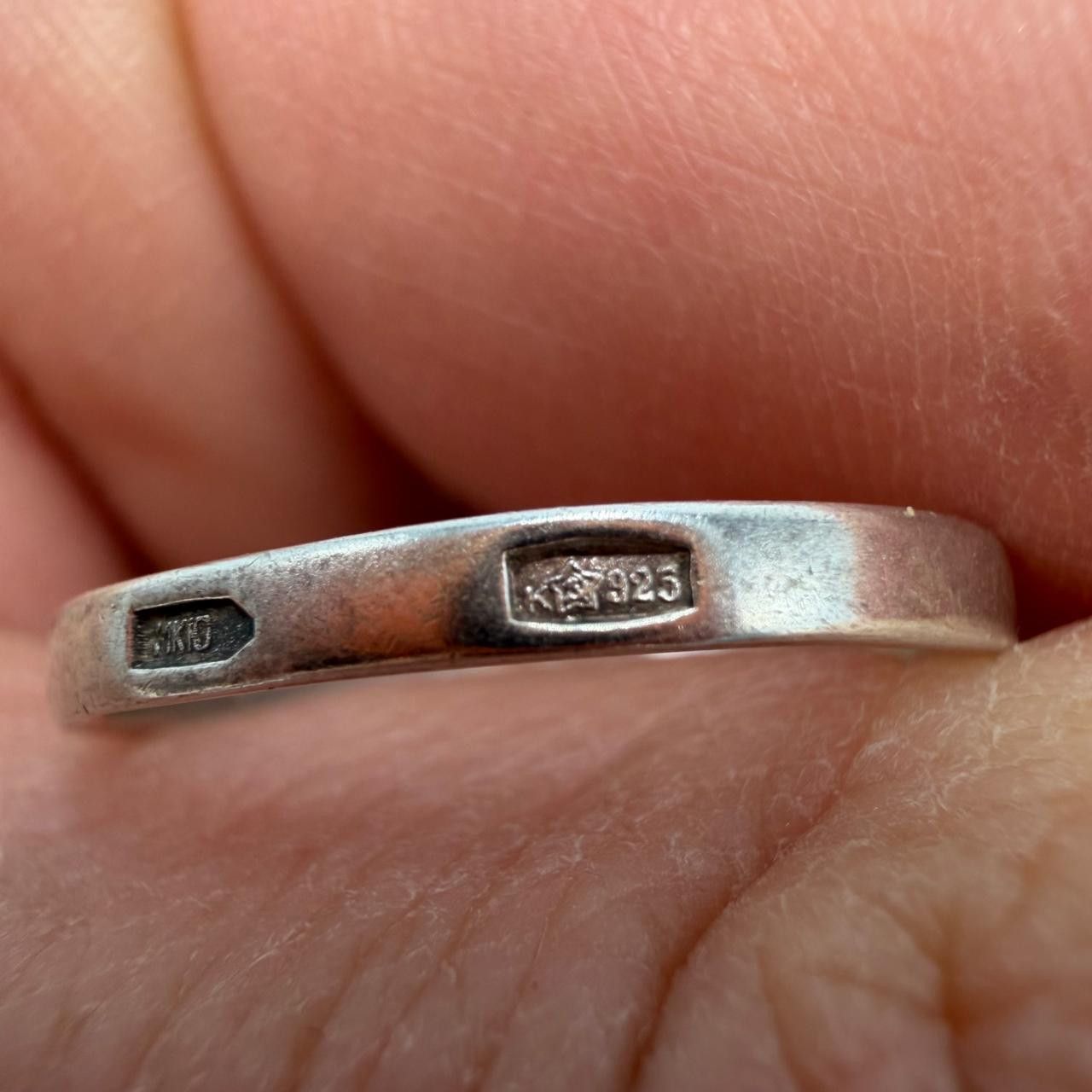 Sterling Silver Vintage USSR 925 Sterling Silver Filigree Ring Size 7.25 US Size ONE SIZE - 4 Thumbnail