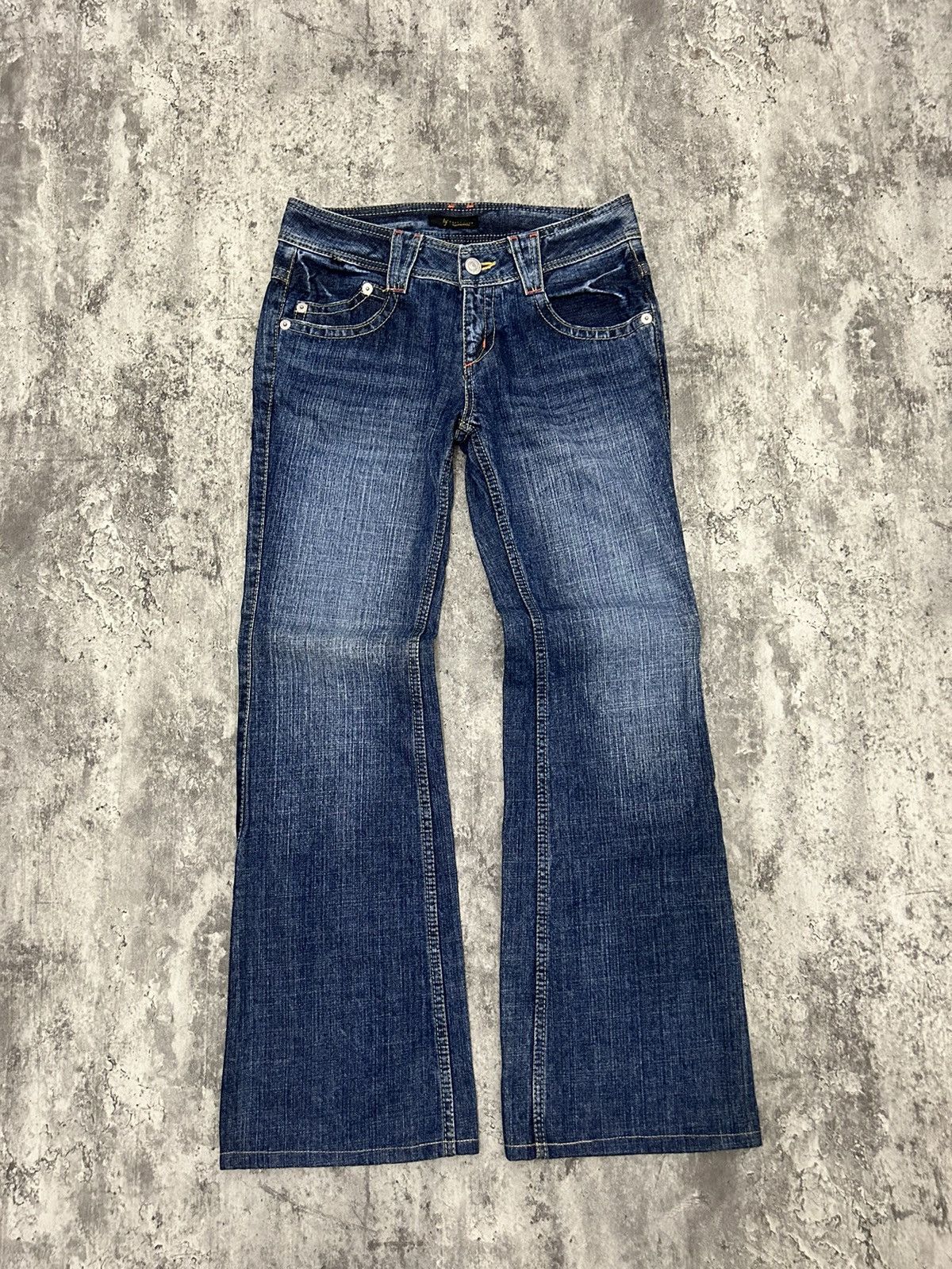 If Six Was Nine × Japanese Brand × Le Grande Bleu (L.G.B.) Happy Face Bobson japan Flare jeans Size US 30 / EU 46 - 3 Thumbnail