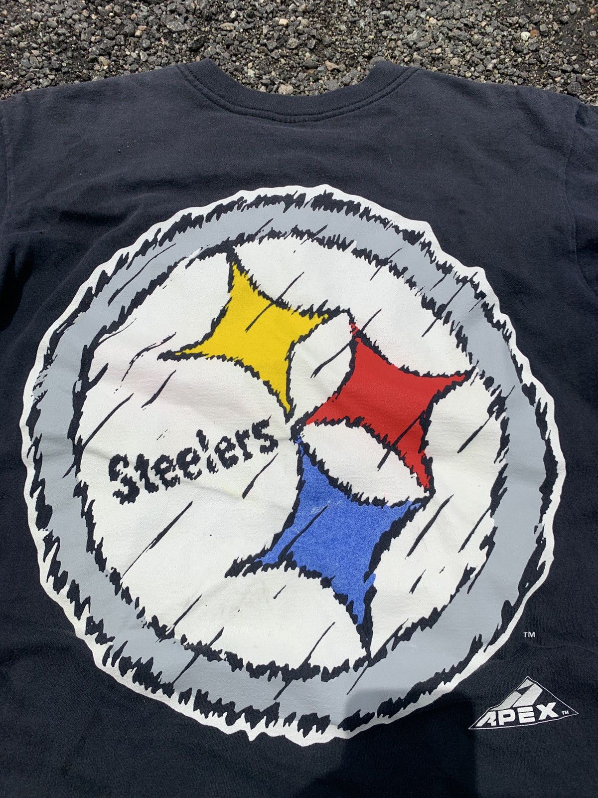 NFL × Vintage 90s NFL Pittsburgh Steelers Apex Double Hit Short Sleeve Size US M / EU 48-50 / 2 - 4 Thumbnail