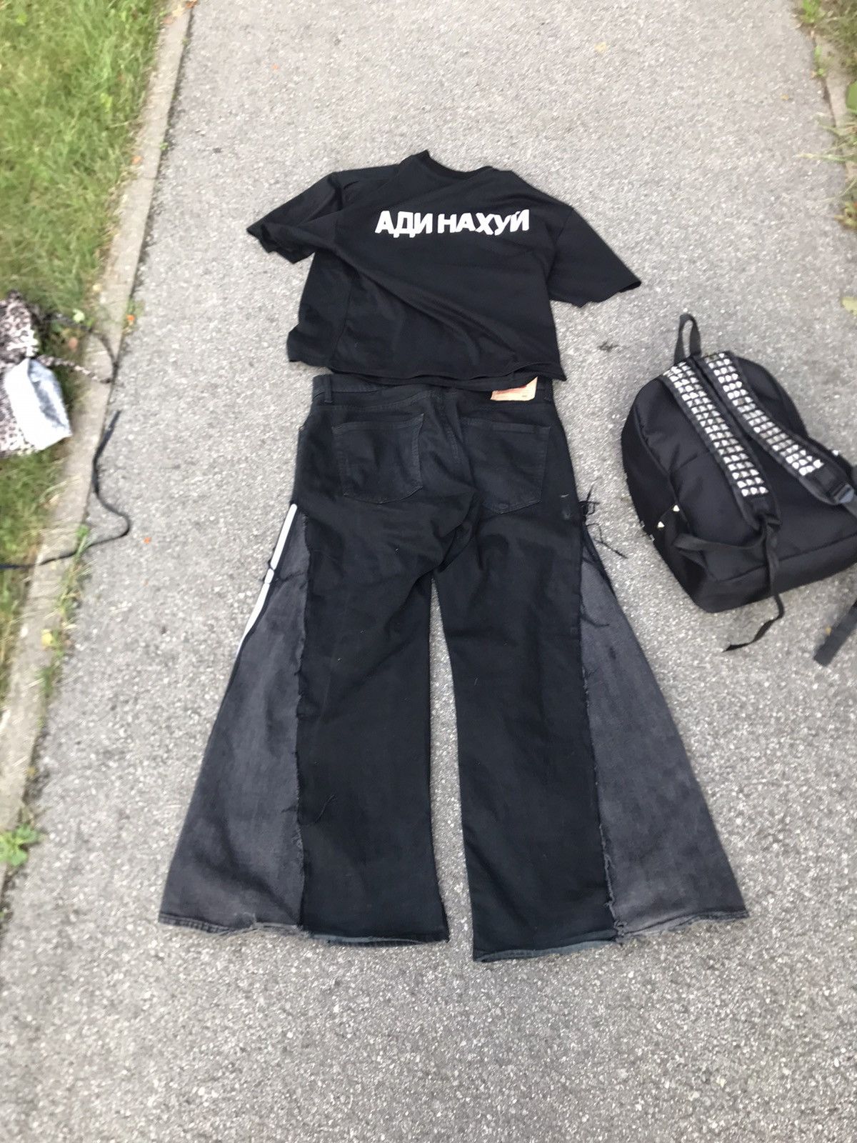 Japanese Brand × Vintage 1of1 japanese y3likejeans 3striped Size US 30 / EU 46 - 2 Thumbnail