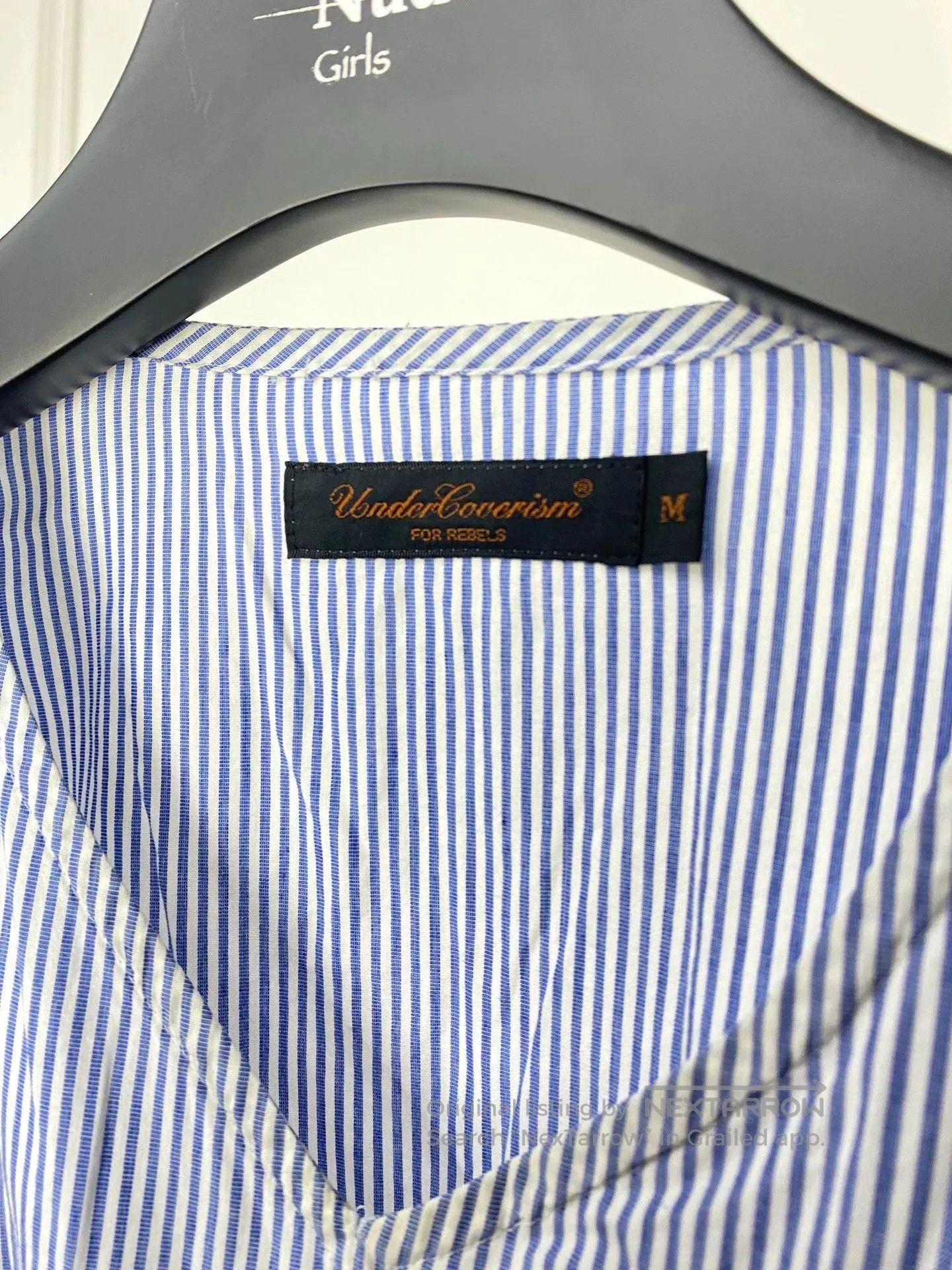 Comme des Garcons Homme Plus Striped Graphic Long Sleeve Shirt. Size US L / EU 52-54 / 3 - 2 Thumbnail