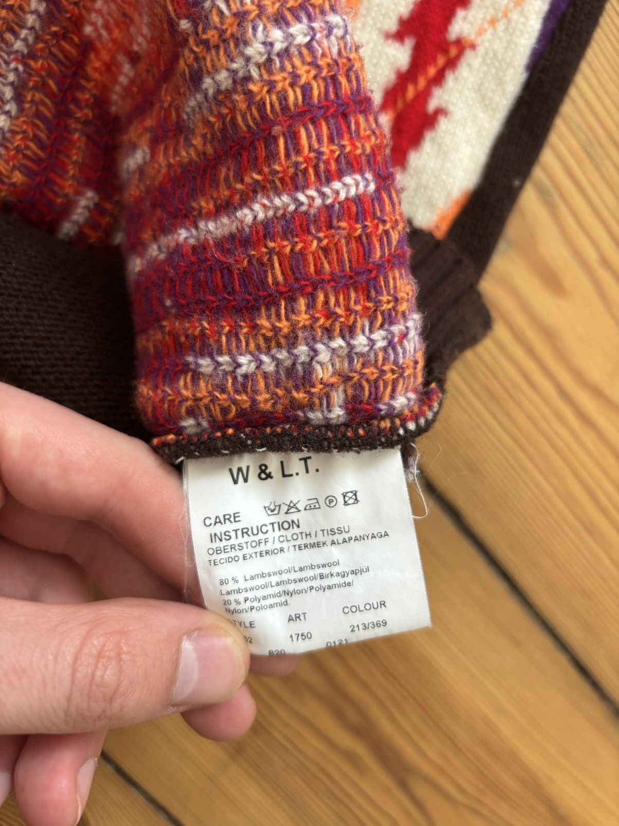 Walter Van Beirendonck W&LT Lightning Multicolor Knit Size US M / EU 48-50 / 2 - 4 Thumbnail