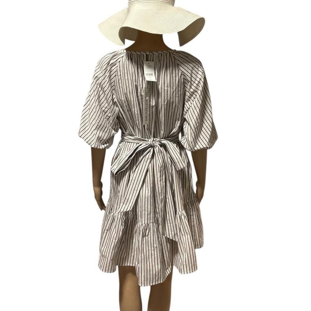 MINKPINK BNWT MINKPINK Women's Brown and White Striped Mini Dress Size M / US 6-8 / IT 42-44 - 2 Thumbnail