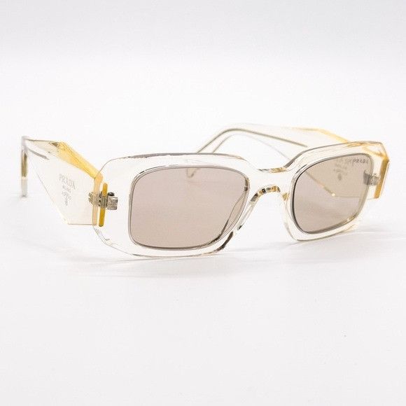Prada NEW PRADA PR17WS 19X30N SQUARE YELLOW WOMEN SUNGLASSES PRADA Size ONE SIZE - 3 Thumbnail