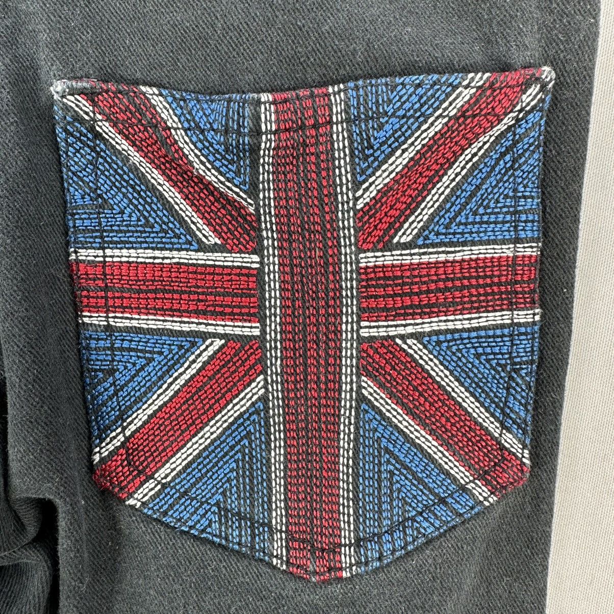 If Six Was Nine Vintage 90's Rad Custom Skinny Jeans Skull and Britain Flag Size 25" / US 0 / IT 36 - 5 Thumbnail