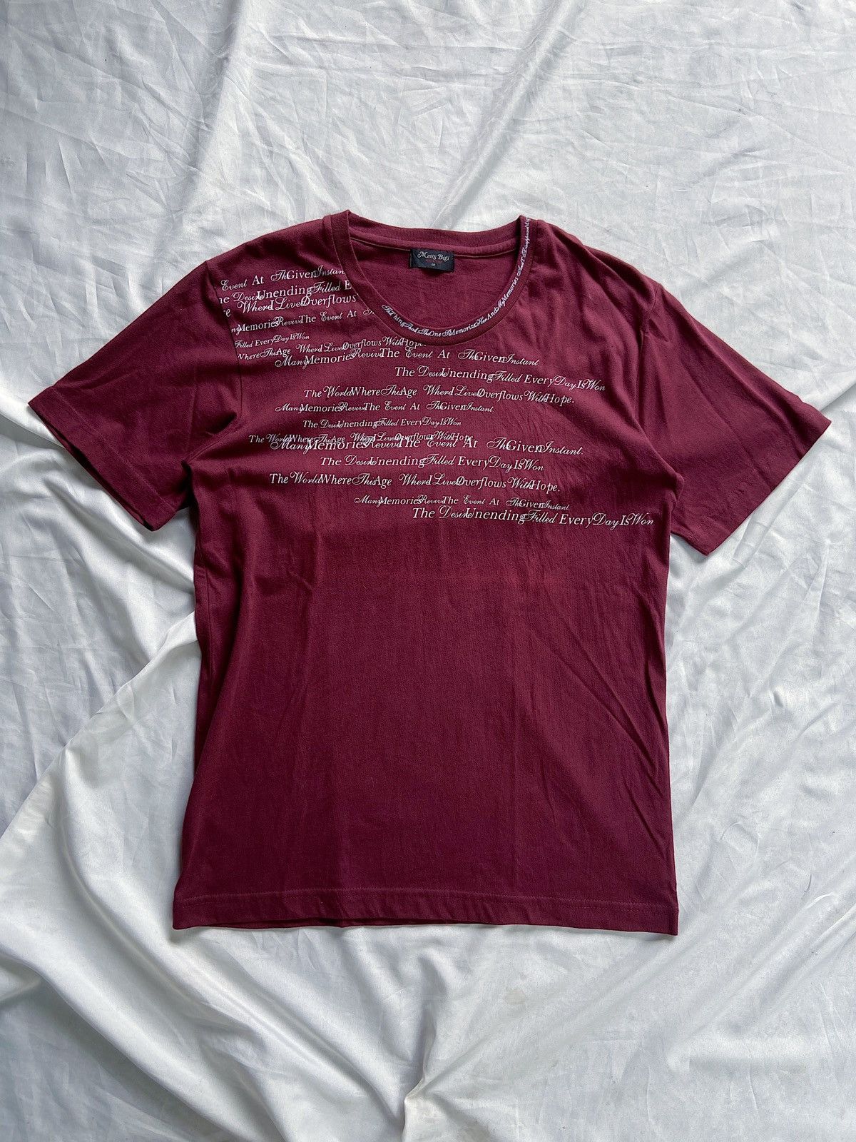 Beauty Beast JAPANESE MENS BIGI POEM TEE Size US L / EU 52-54 / 3 - 1 Thumbnail