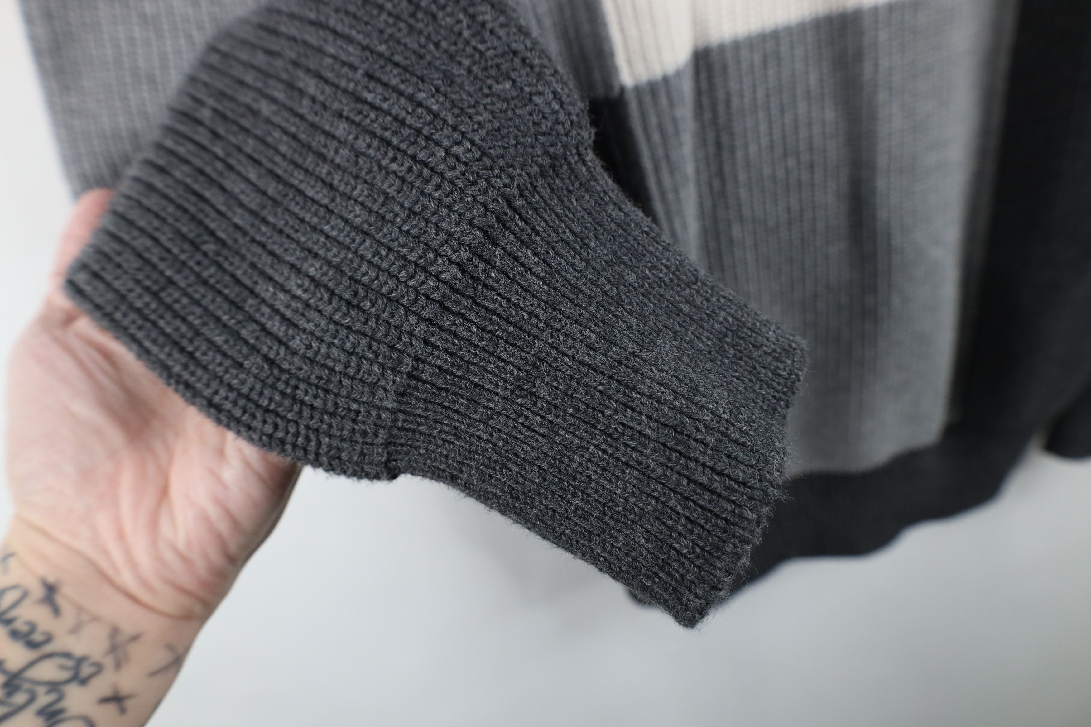 Vintage Adam Lippes for Target Patchwork Chunky Ribbed Knit Sweater Size US L / EU 52-54 / 3 - 5 Thumbnail