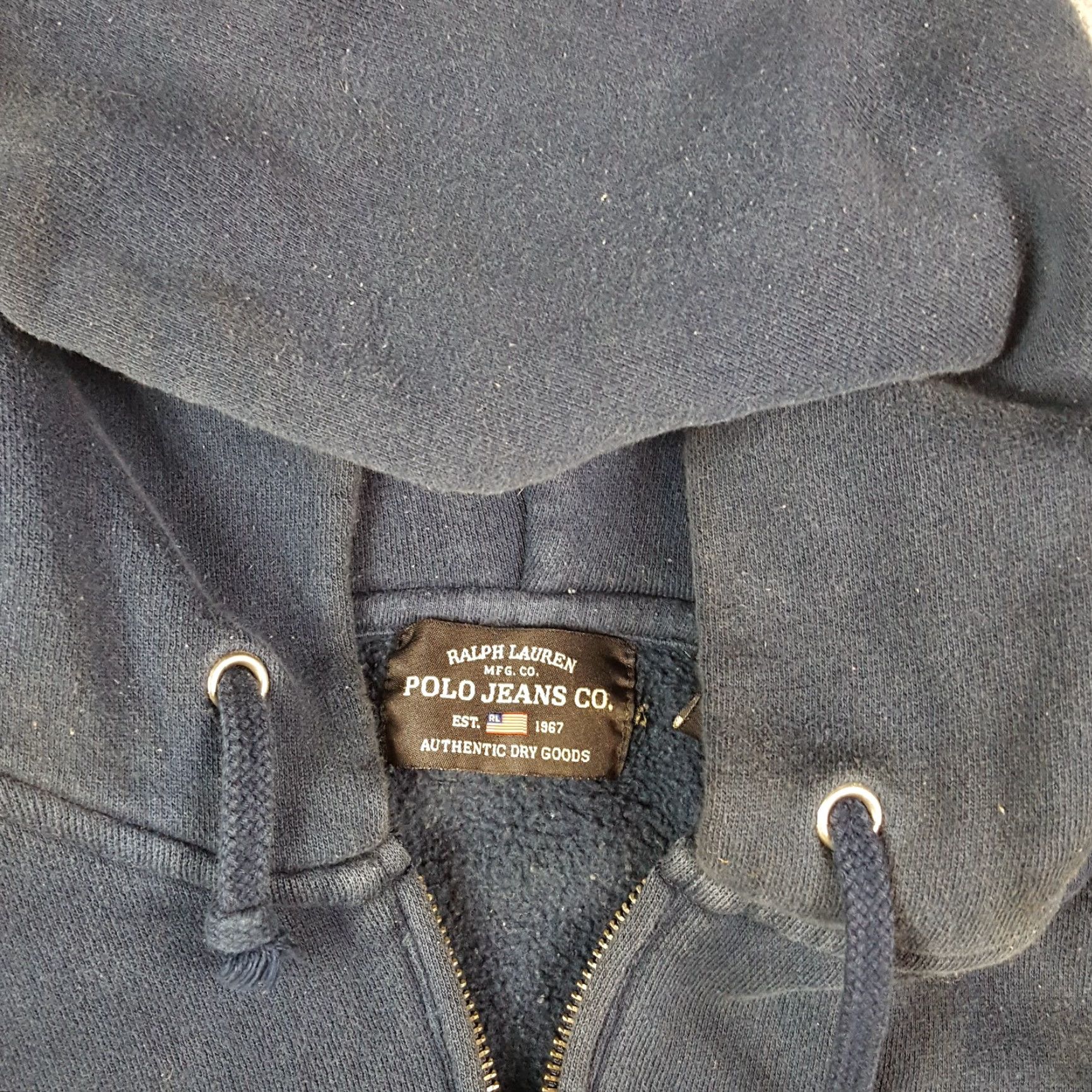 Ralph Lauren Vintage Polo Jeans Ralph Lauren Hoodie Men M 90s Grunge Retro Fleece Pullover Zip Sweatshirt Size US M / EU 48-50 / 2 - 4 Thumbnail