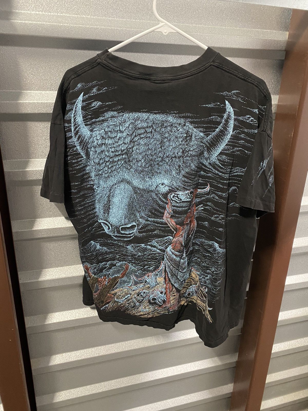 Vintage 1990’s Native American Buffalo AOP Shirt Size US L / EU 52-54 / 3 - 4 Thumbnail