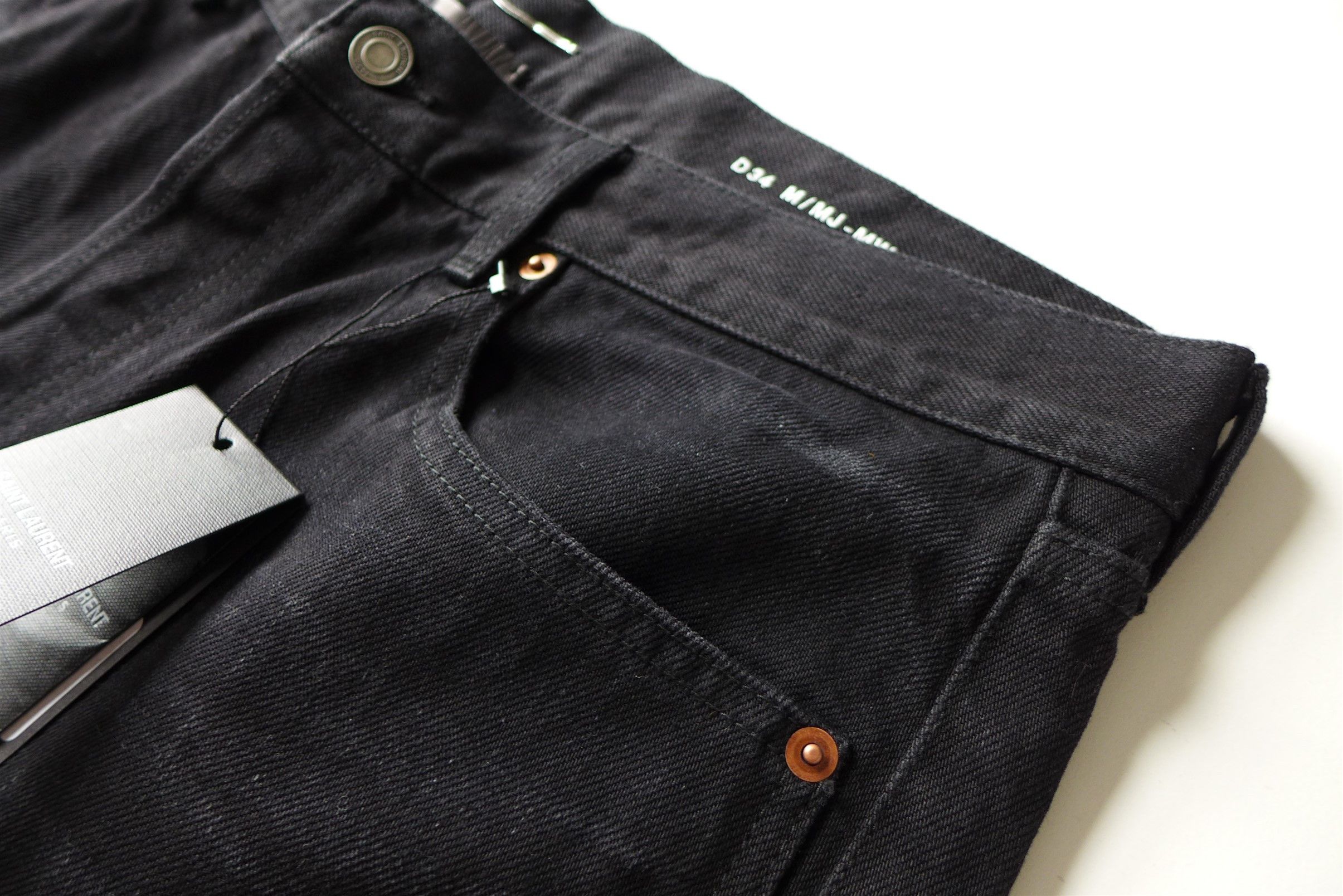 Saint Laurent Paris Saint Laurent D34 Mick Jeans - 17.75" Waist - Osaka Black Size US 32 / EU 48 - 11 Thumbnail