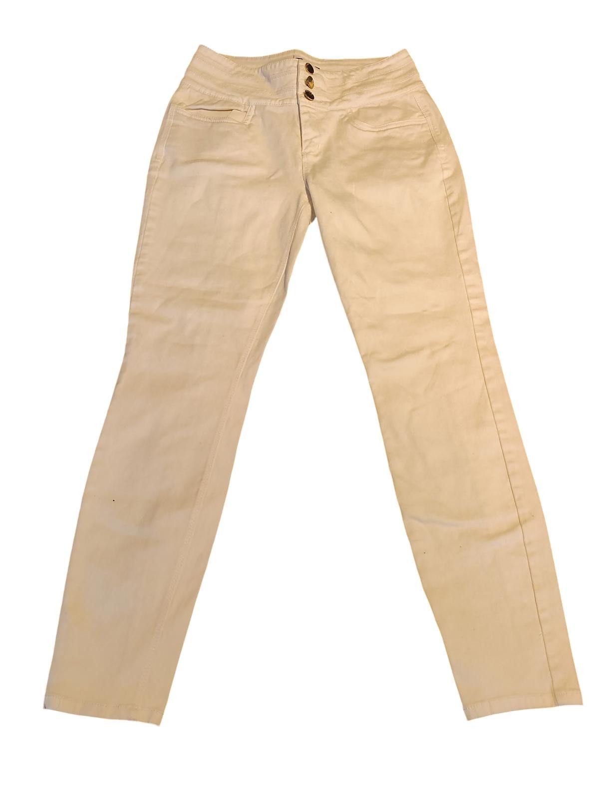 United Colors Of Benetton Bebe Women's Casual White Pants Size 28" / US 6 / IT 42 - 2 Thumbnail