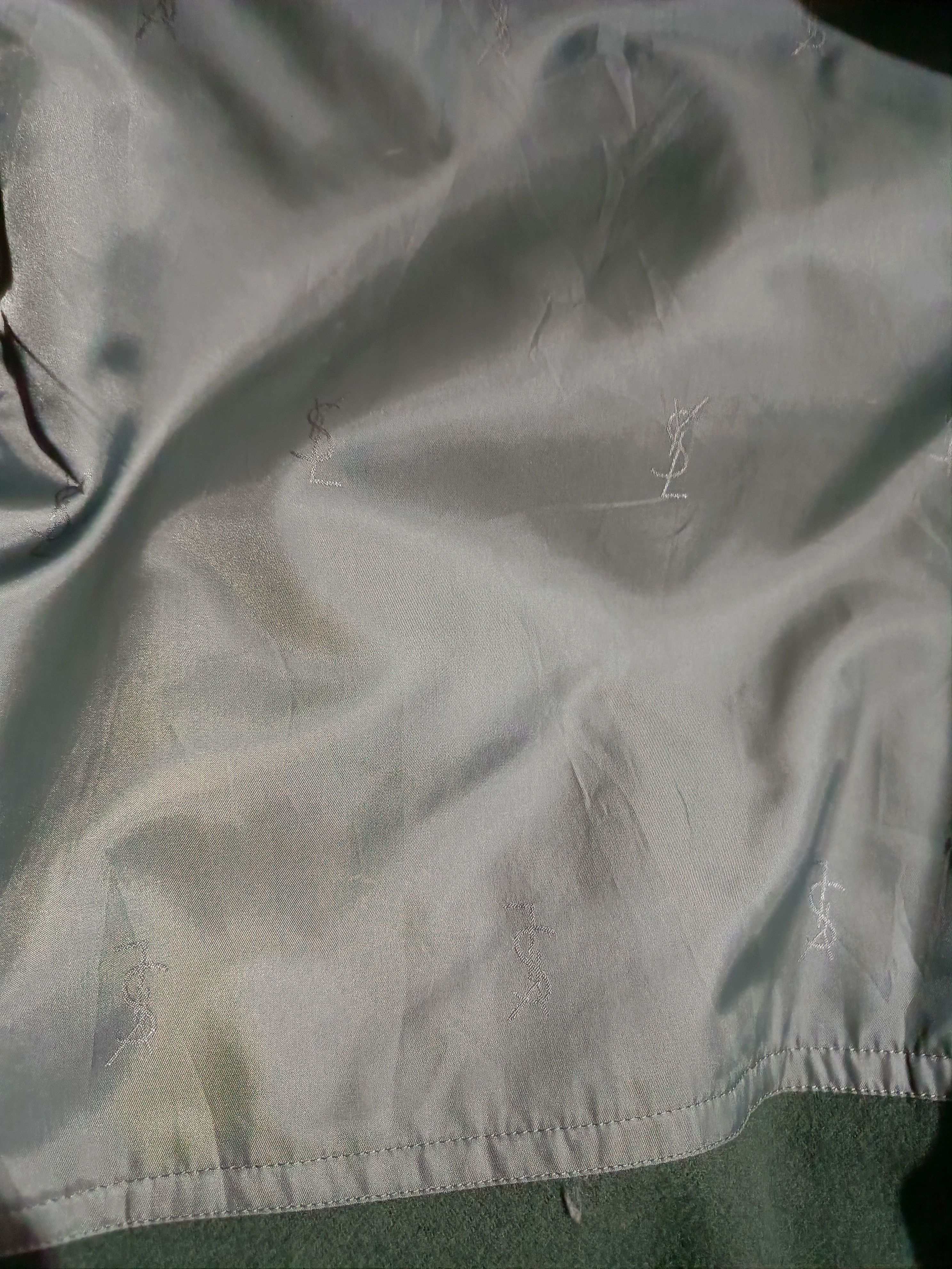 Yves Saint Laurent Green Chamaeleonidae YSL Double Inner Long Jacket Size US XL / EU 56 / 4 - 5 Thumbnail