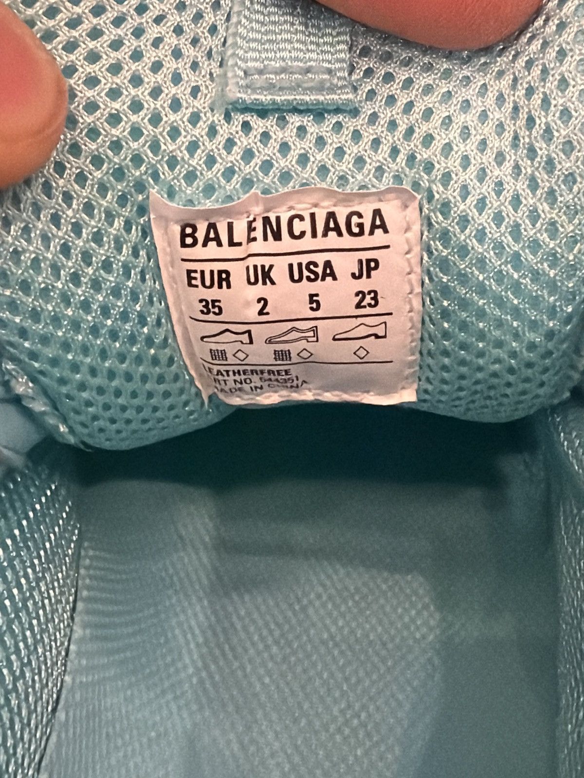 Balenciaga Size 35EU/5W - Balenciaga Triple S Turquoise NEW Size US 5 / IT 35 - 12 Thumbnail
