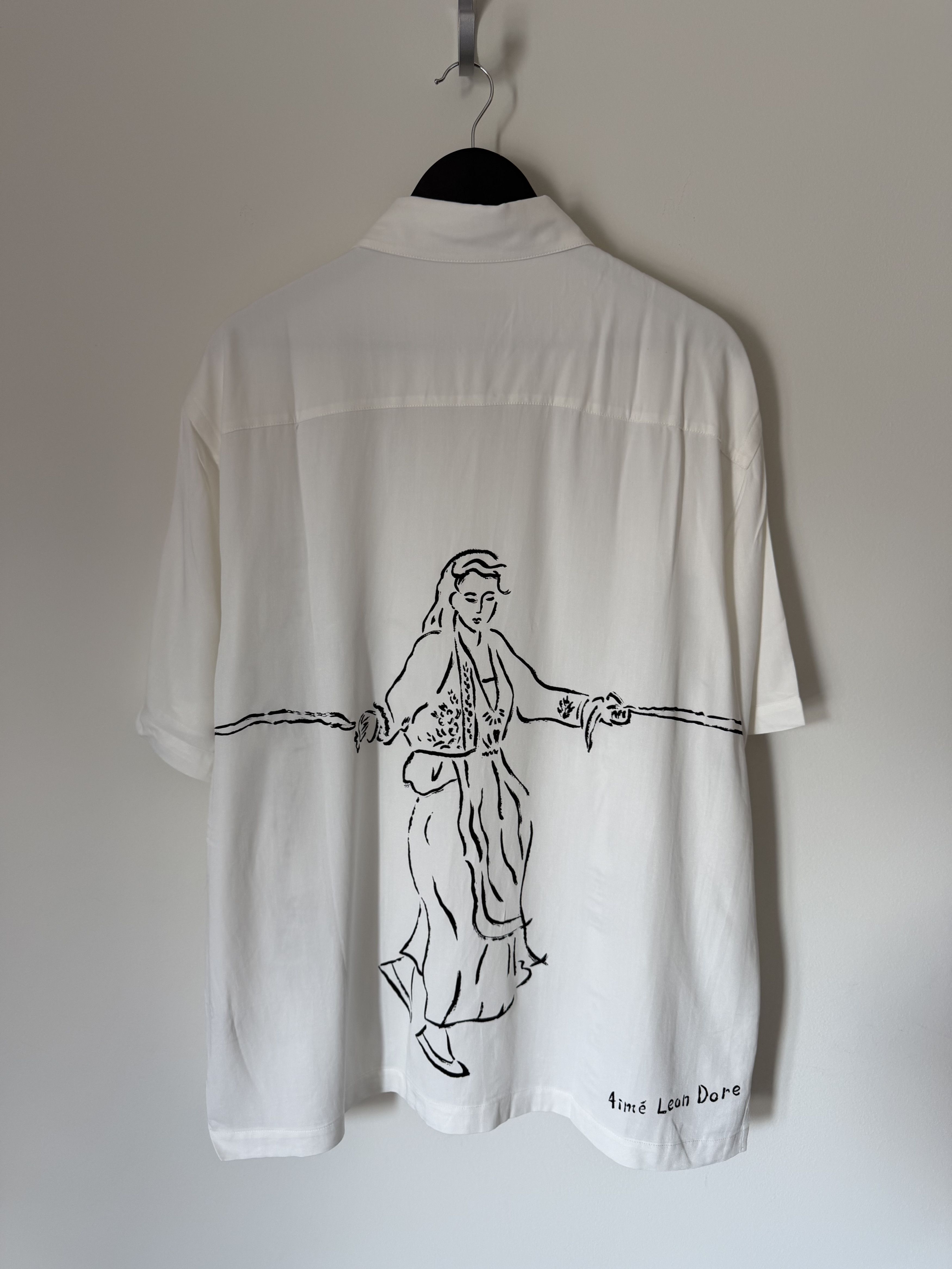 Aime Leon Dore Aime Leon Dore Choros Button Up Shirt in White Size US XL / EU 56 / 4 - 5 Thumbnail