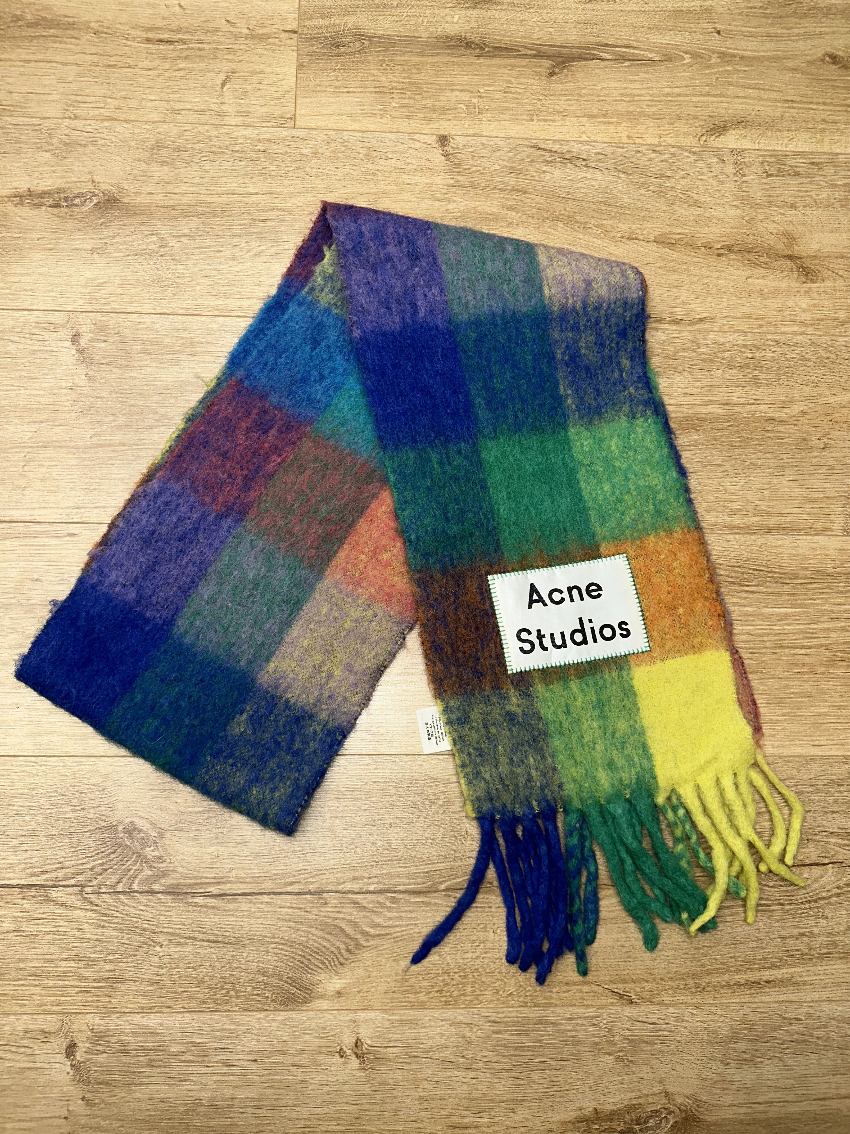 Acne Studios Acne Studios Check Wool Mohair Scarf Unisex 250X28 Size ONE SIZE - 2 Thumbnail