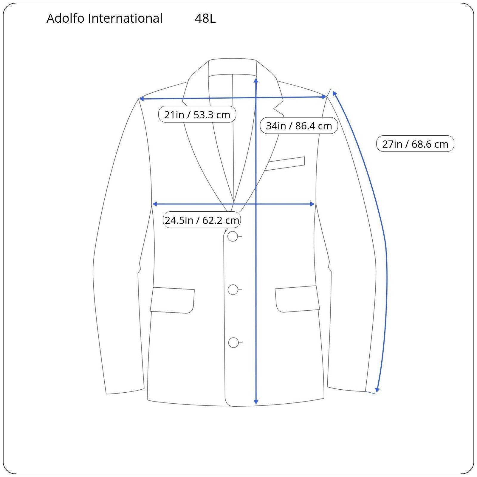 Other Adolfo Blazer Mens 48L Tan Silk Wool 3-Button Sport Coat Size 48L - 8 Thumbnail