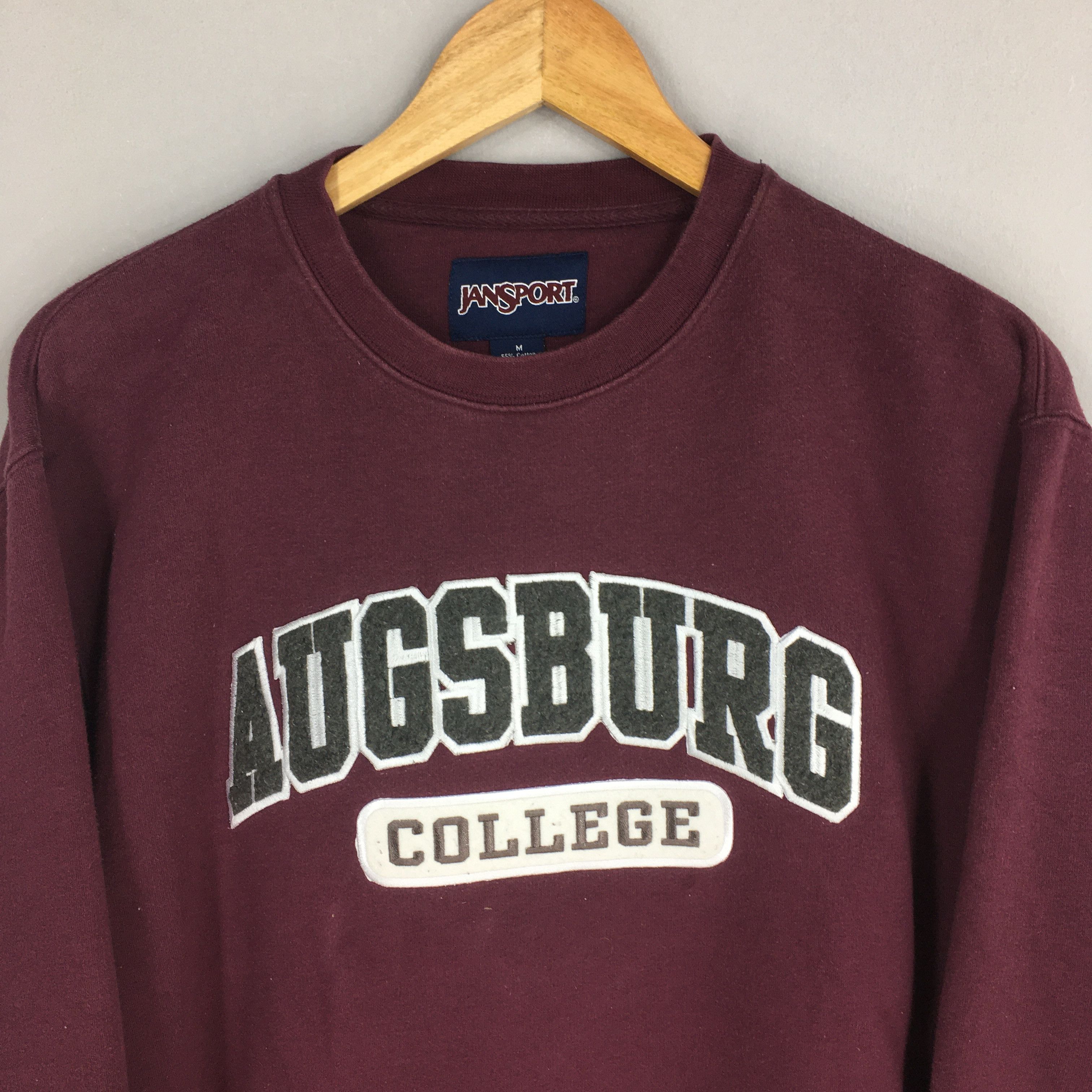 Jansport Vintage Augsburg College Red Sweatshirt Medium Size US M / EU 48-50 / 2 - 2 Thumbnail