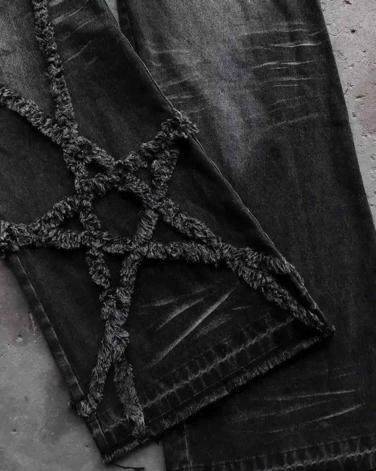 Japanese Brand Streetwear Y2K Gothic Baggy Jeans Size US 32 / EU 48 - 4 Thumbnail