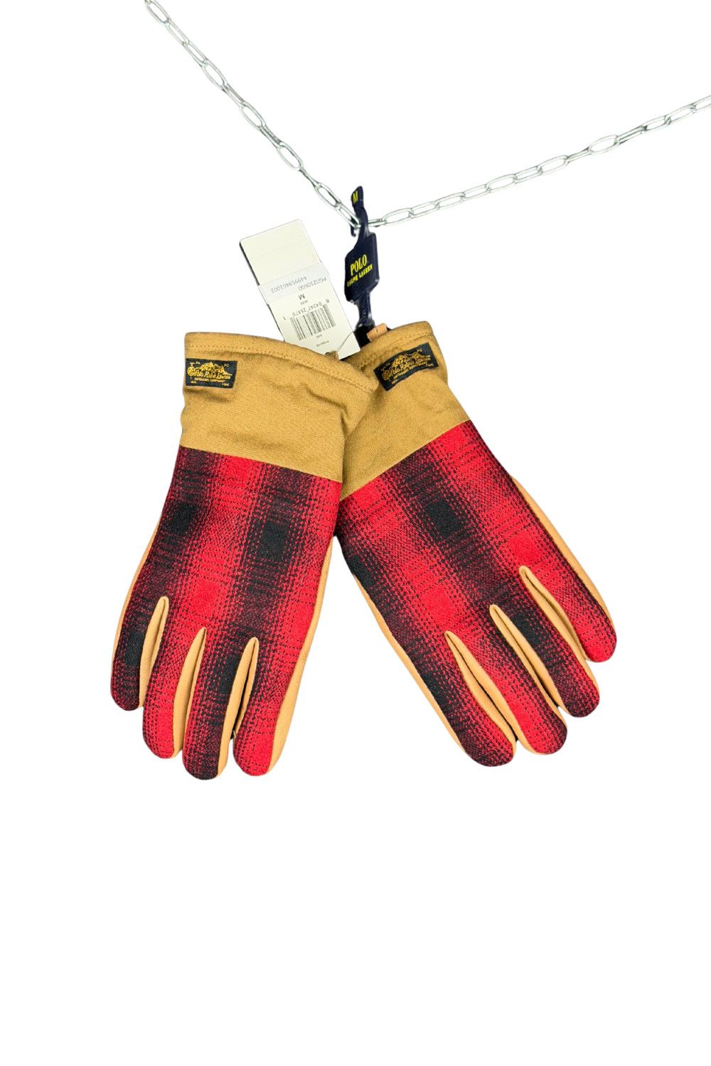 Polo Ralph Lauren PRL Buffalo Plaid Leather Gloves – fw15 (Archive-Inspired) Size ONE SIZE - 2 Thumbnail