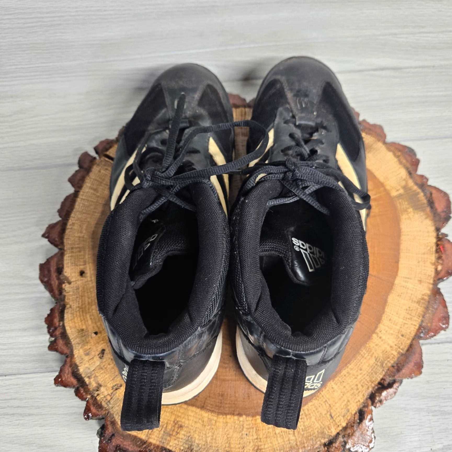Adidas ADIDAS Cleats Sport Shoes CLU600001 Adult Men's Size 12.5 Black Leather Rubber Ankle Strap Sports Size US L / EU 52-54 / 3 - 5 Thumbnail