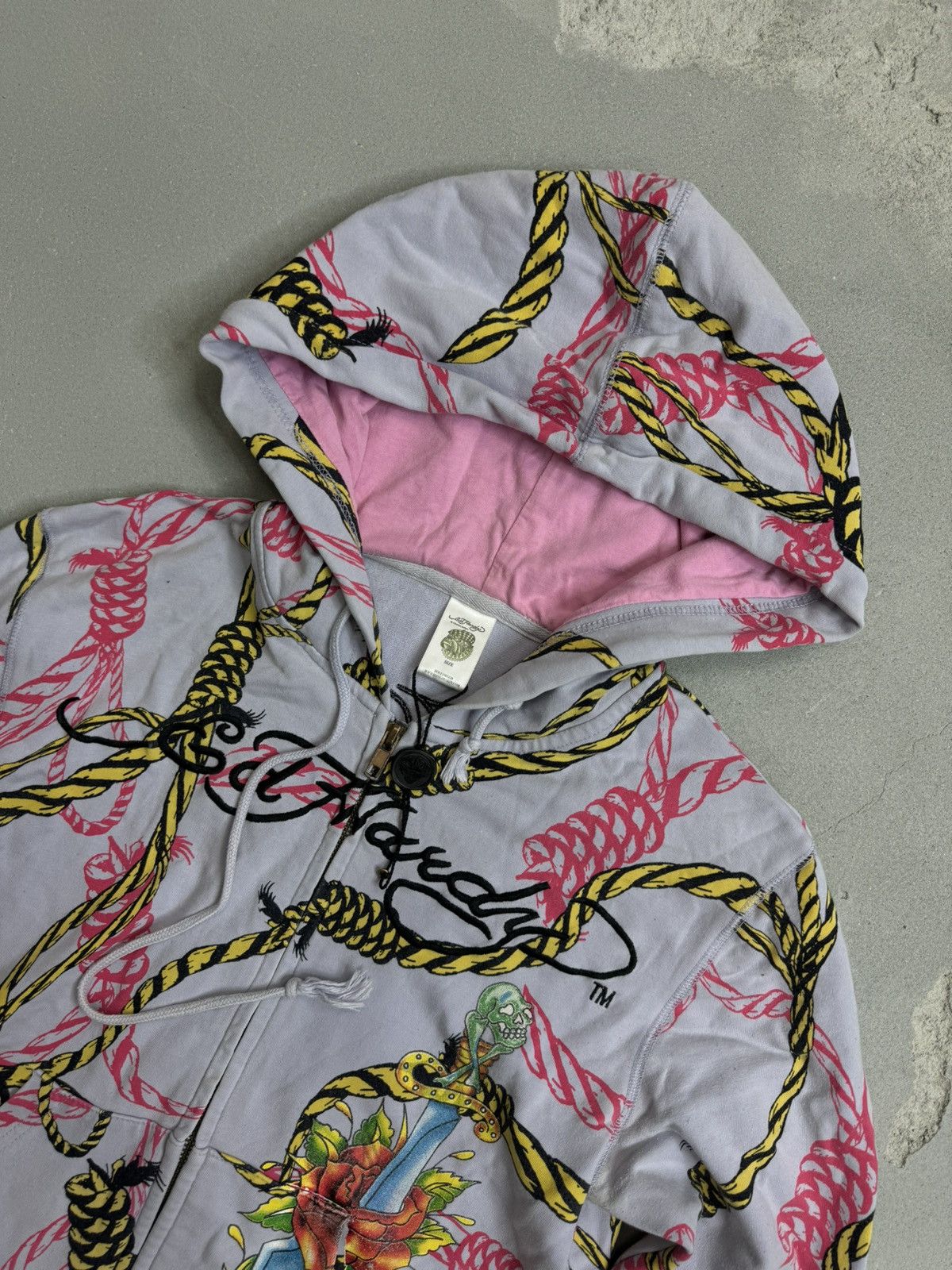 Christian Audigier × Ed Hardy × Vintage Vintage y2k ed hardy zip up hoodie Size M / US 6-8 / IT 42-44 - 3 Thumbnail