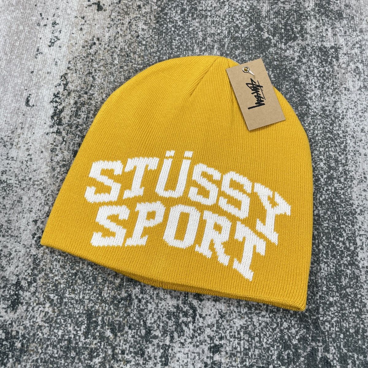 Stussy STUSSY SPORT BEANIE YELLOW Size ONE SIZE - 1 Thumbnail
