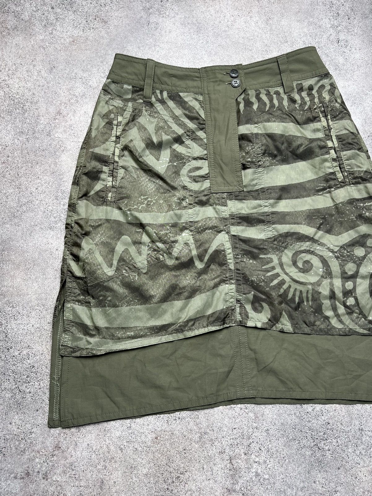 Other Marc Cain vintage grunge asymmetrical skirt Size 28" / US 6 / IT 42 - 2 Thumbnail