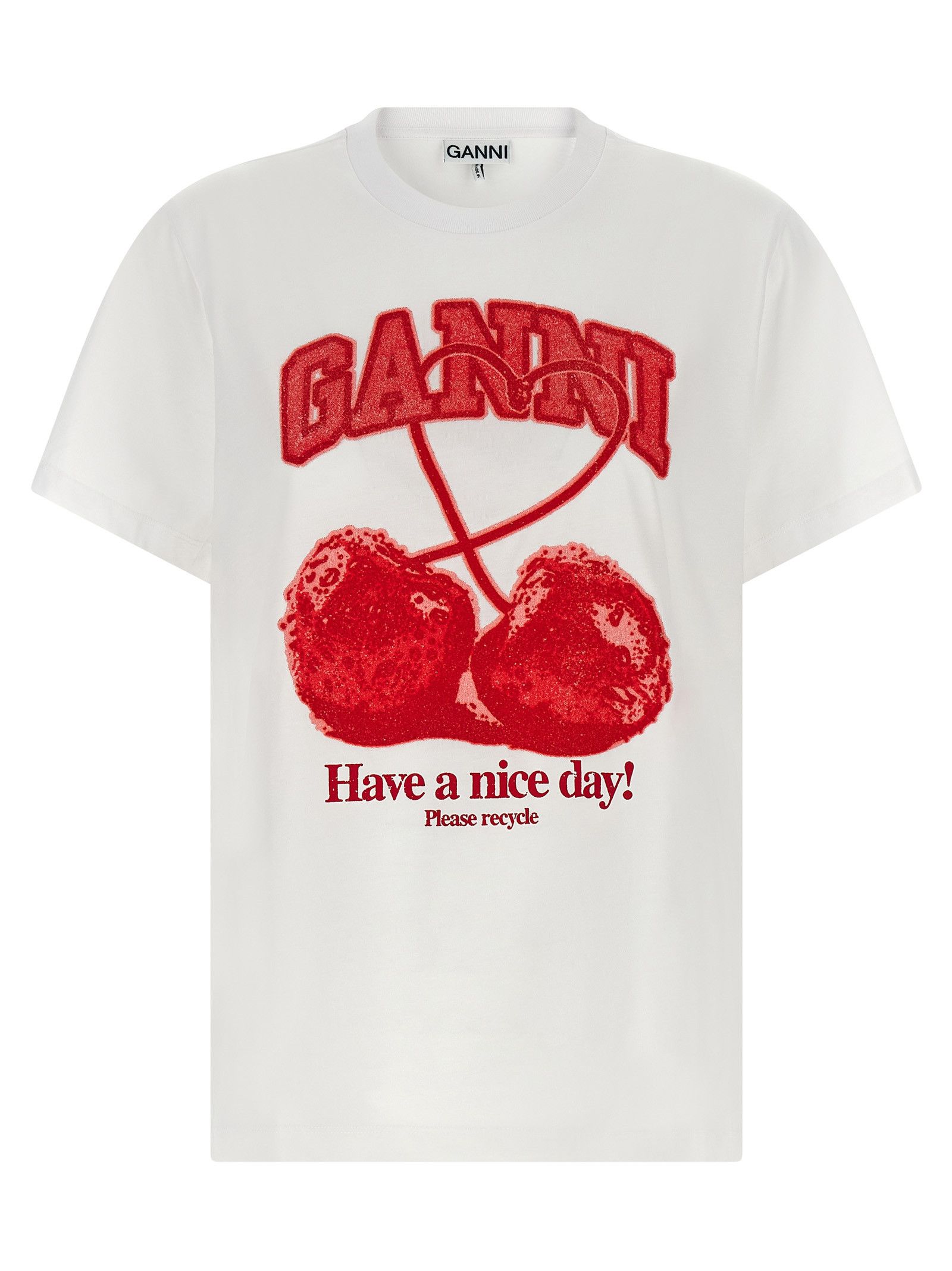 Ganni 'Cherry' T-Shirt Size S / US 4 / IT 40 - 1 Thumbnail
