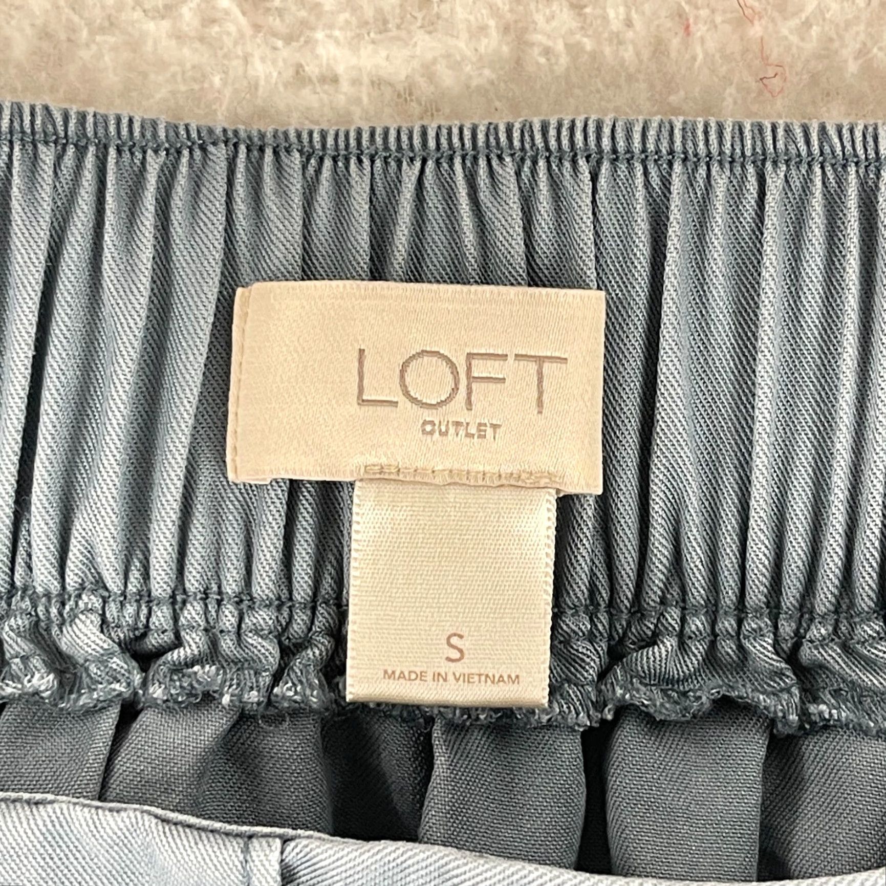 Loft LOFT Outlet Blue Lyocell A-Line Short Skirt Womens Tie Waist Pull On Size S Size 28" / US 6 / IT 42 - 7 Thumbnail