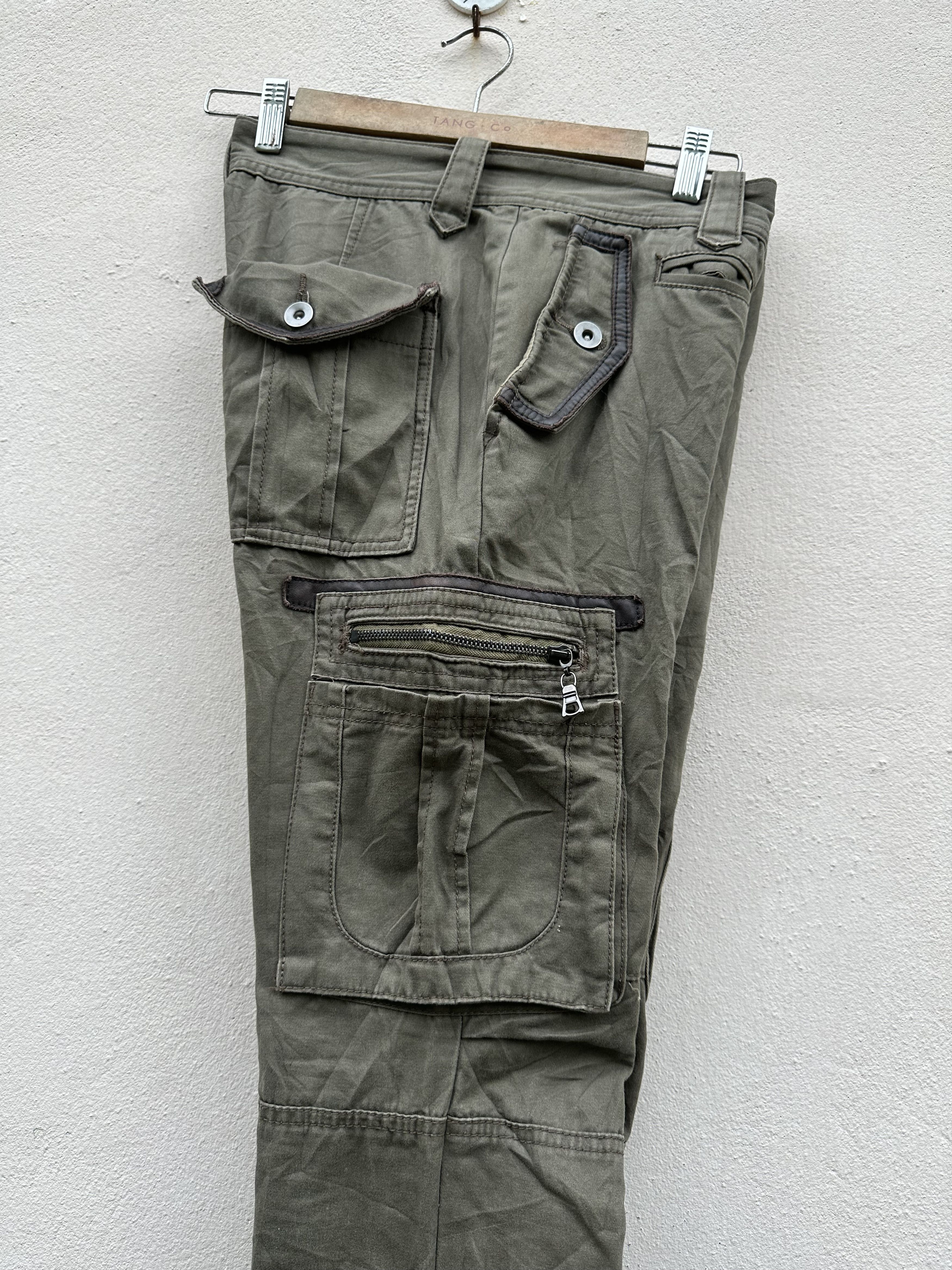 JACKROSE Japanese Brand JackRose Distressed Cargo Trouser Pant Size US 31 - 20 Thumbnail